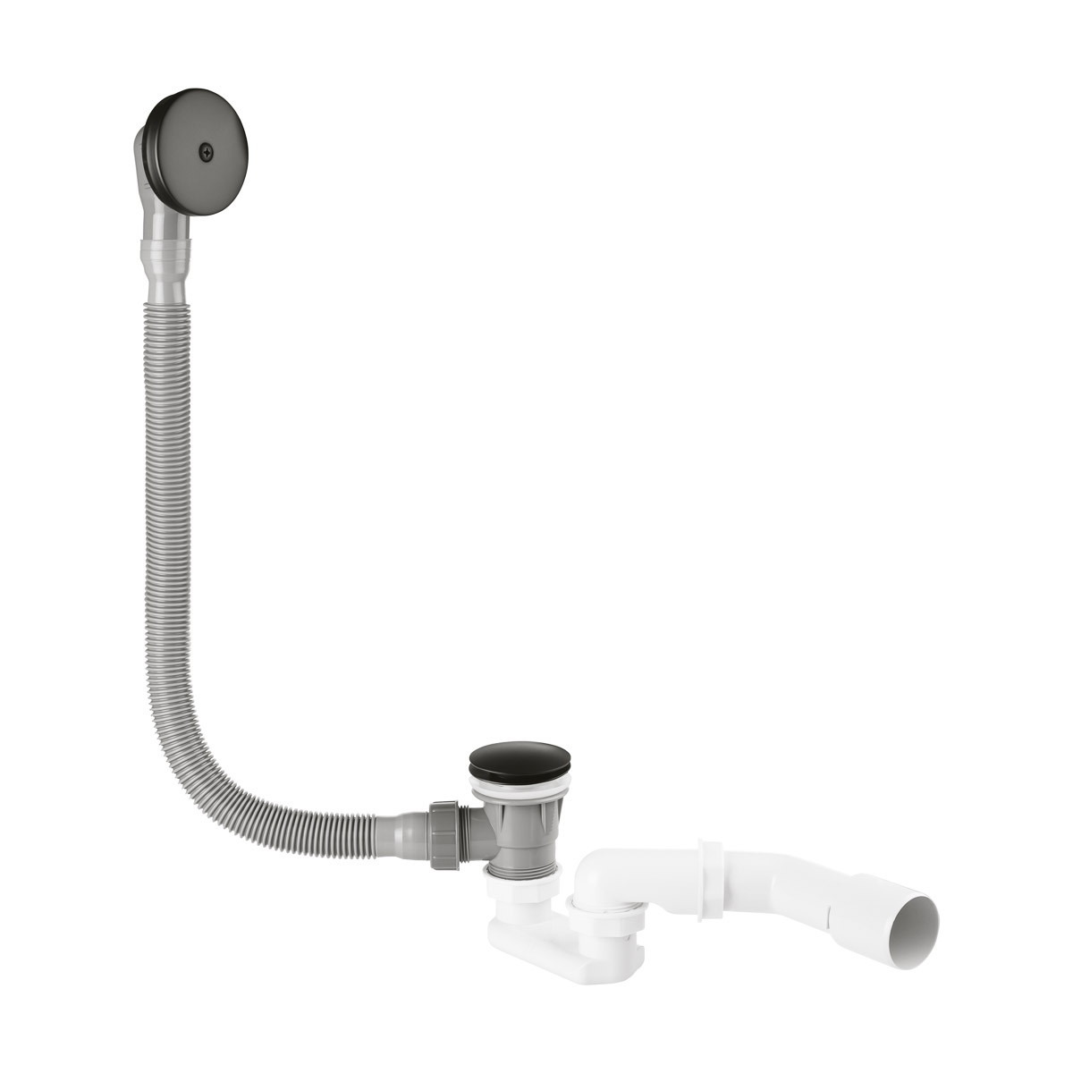 Oltens Anker Badewannensiphon schwarze Matte 03003300