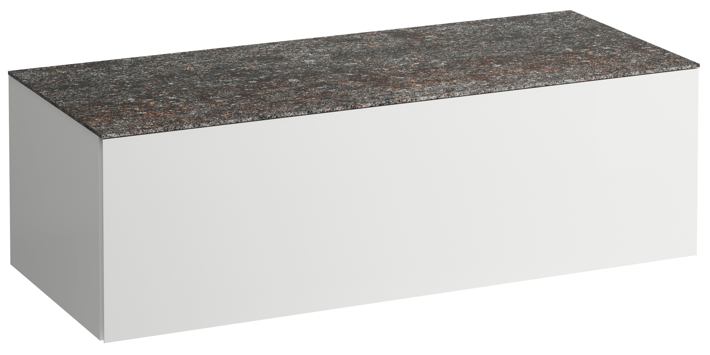 Laufen Il Bagno Alessi Schrank mit Arbeitsplatte 120x50x37 cm Unterschrank hängend weiß H4323000972601