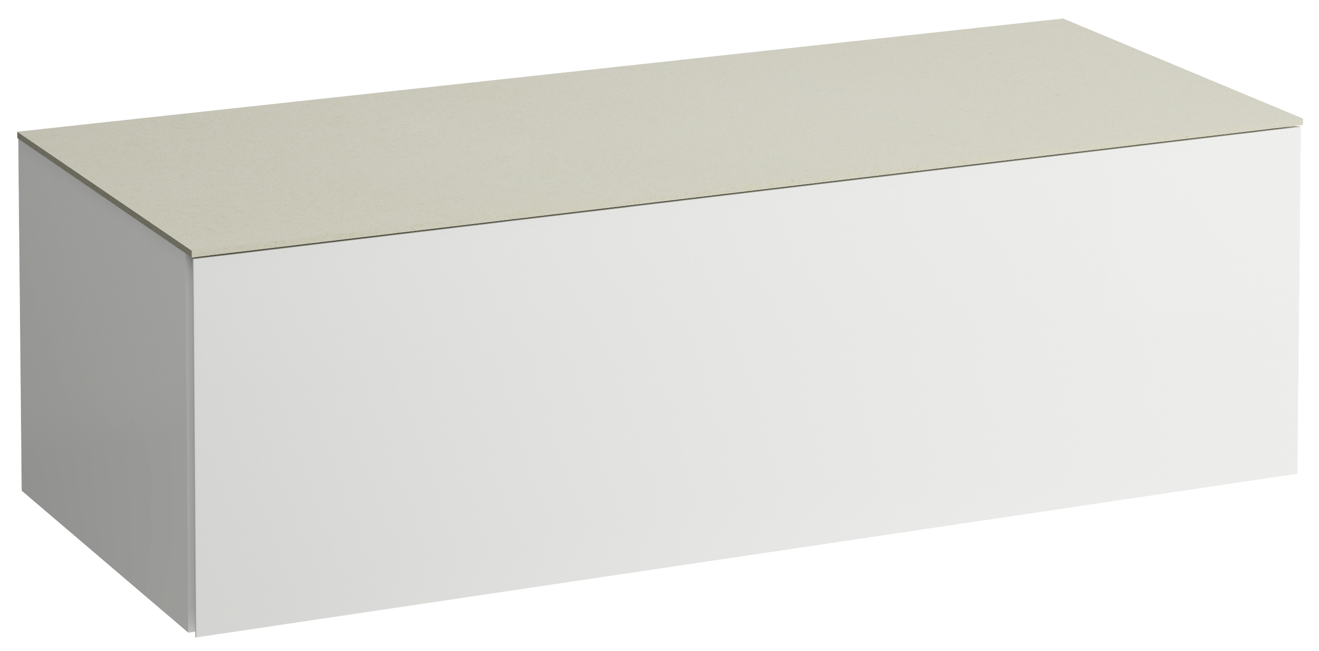 Laufen Il Bagno Alessi Schrank mit Arbeitsplatte 120x50x37 cm Unterschrank hängend weiß H4313000972601