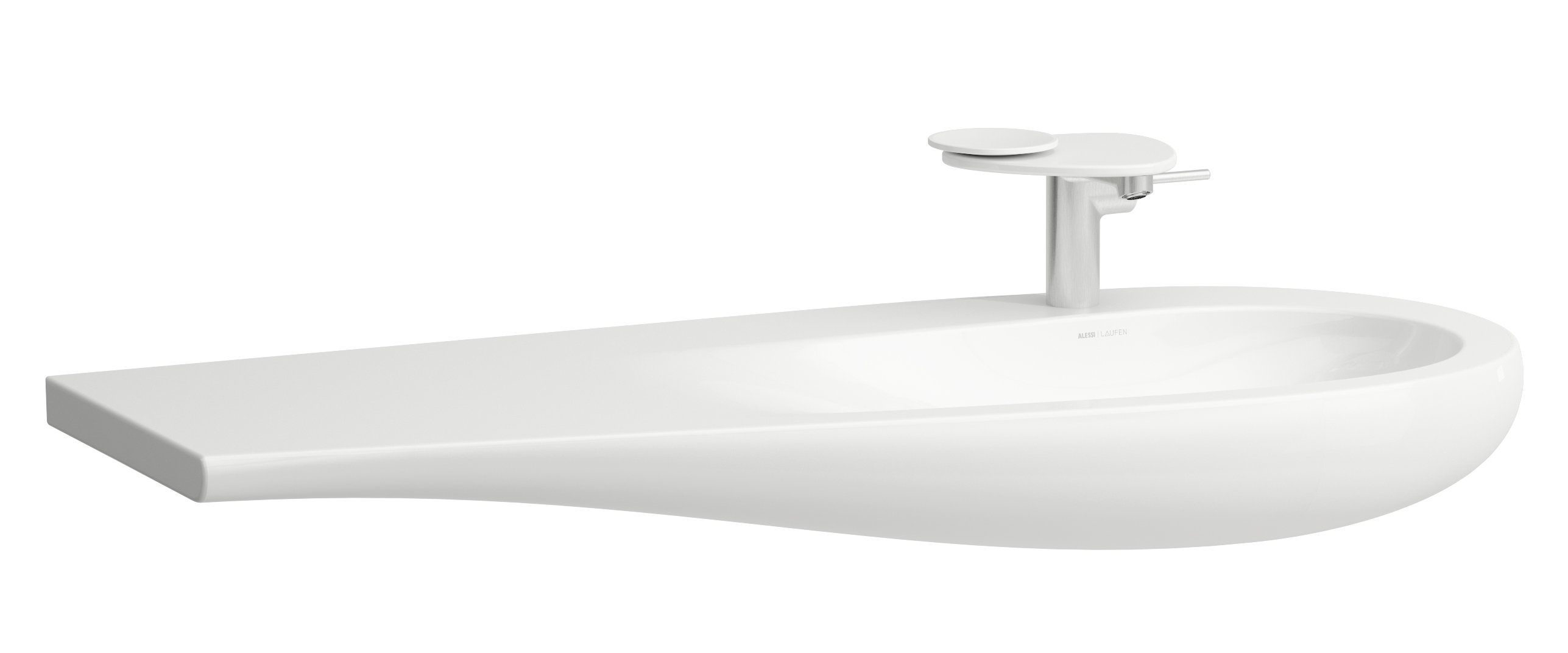 Laufen Il Bagno Alessi Waschbecken 120x50 cm Klassisch weiß matte H8149747571041