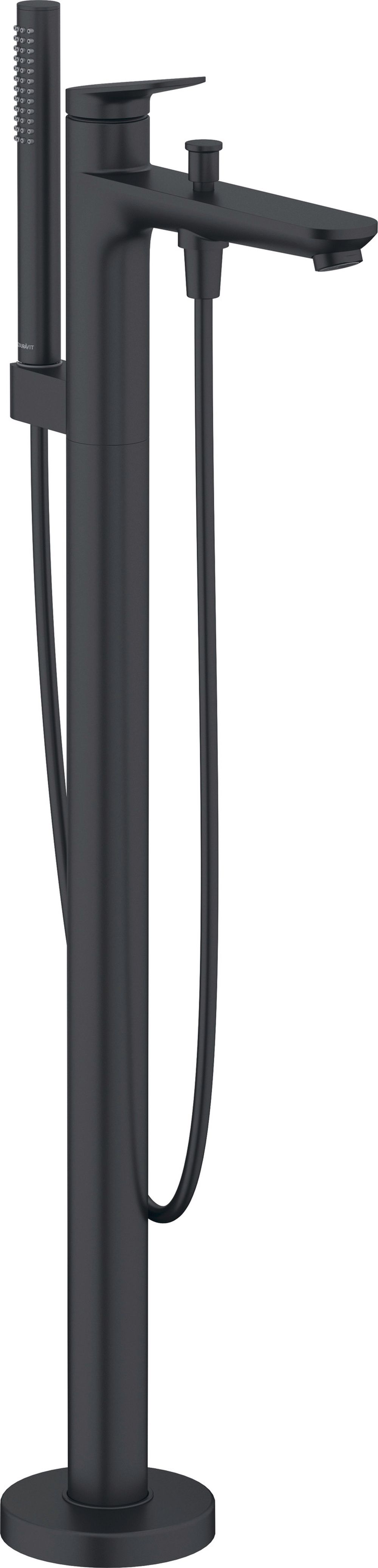 Duravit Wave Badewannen- und Duscharmatur freistehend schwarz WA5250000046