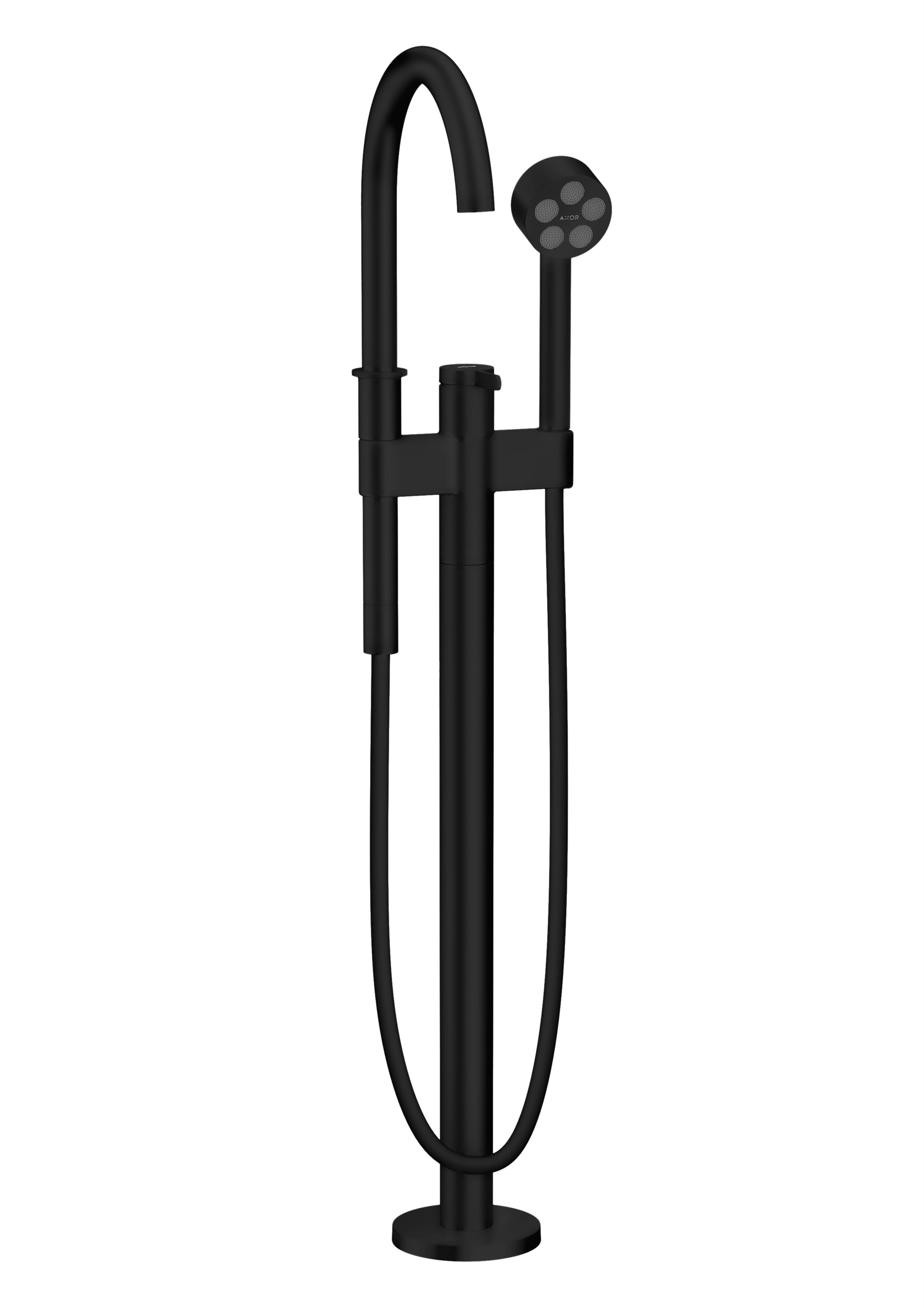Axor One Badewannen- und Duscharmatur freistehend schwarz 48440670