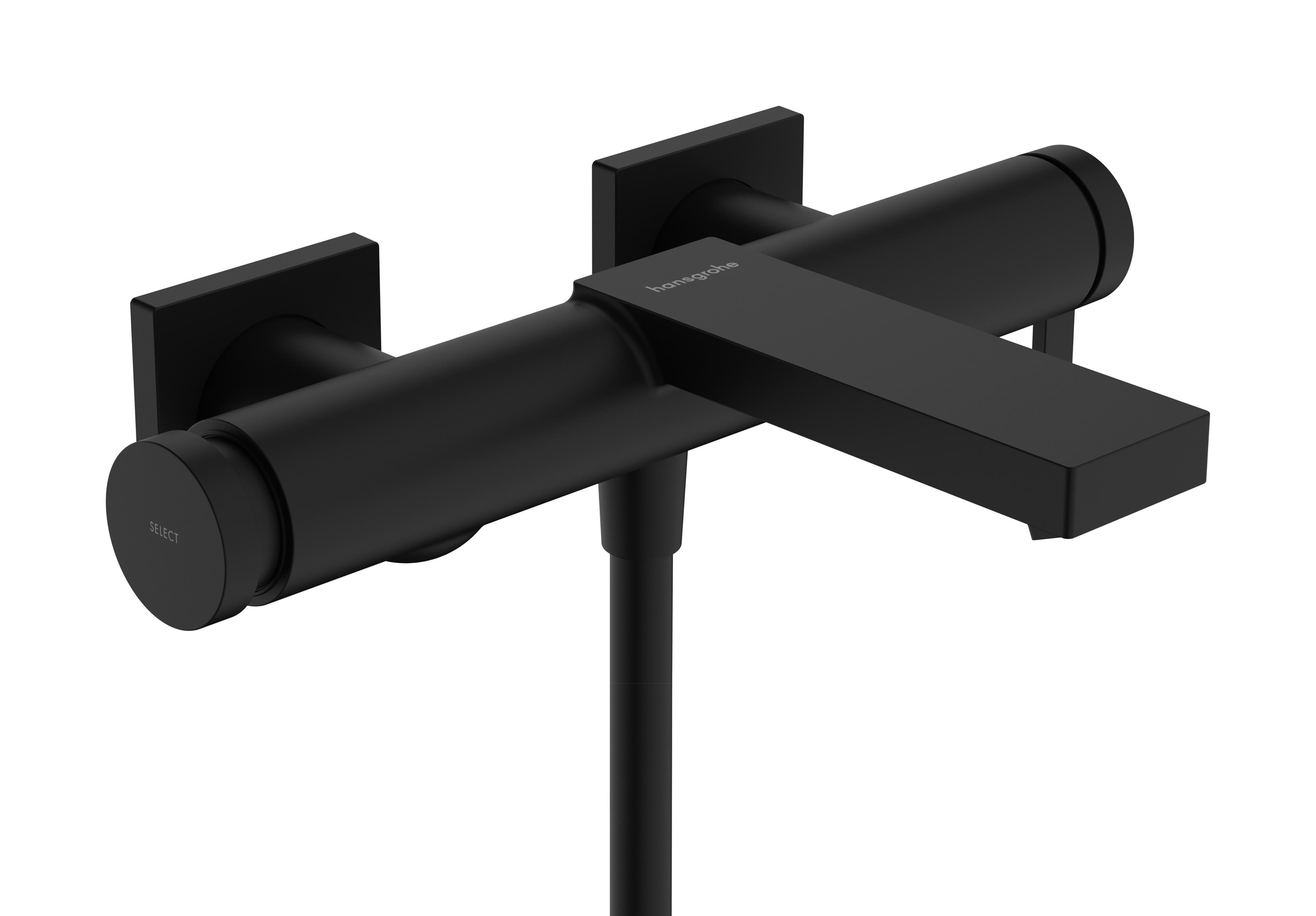 Hansgrohe Tecturis E Badewannen- und Duscharmatur Wandmontage schwarz 73420670