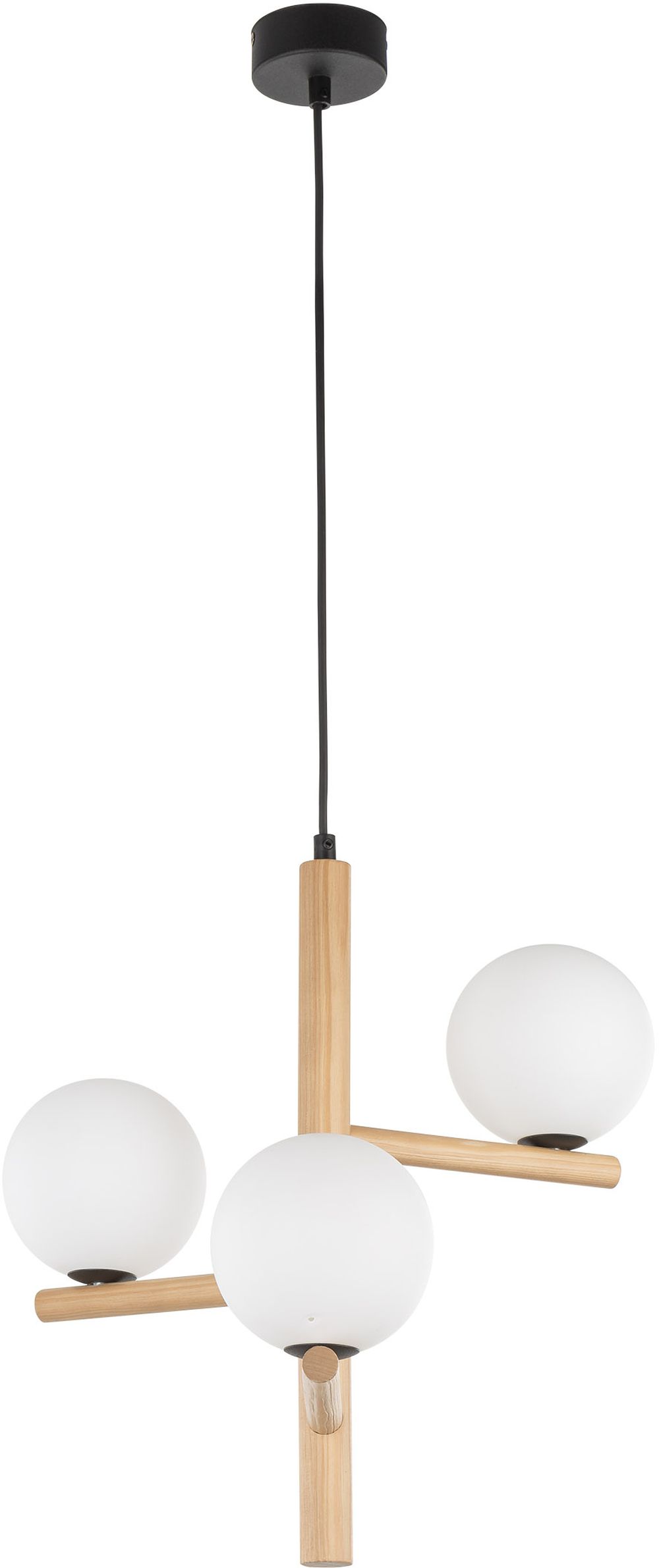 TK Lighting Estera Wood Pendelleuchte 3x6 W weiß-holz 6799