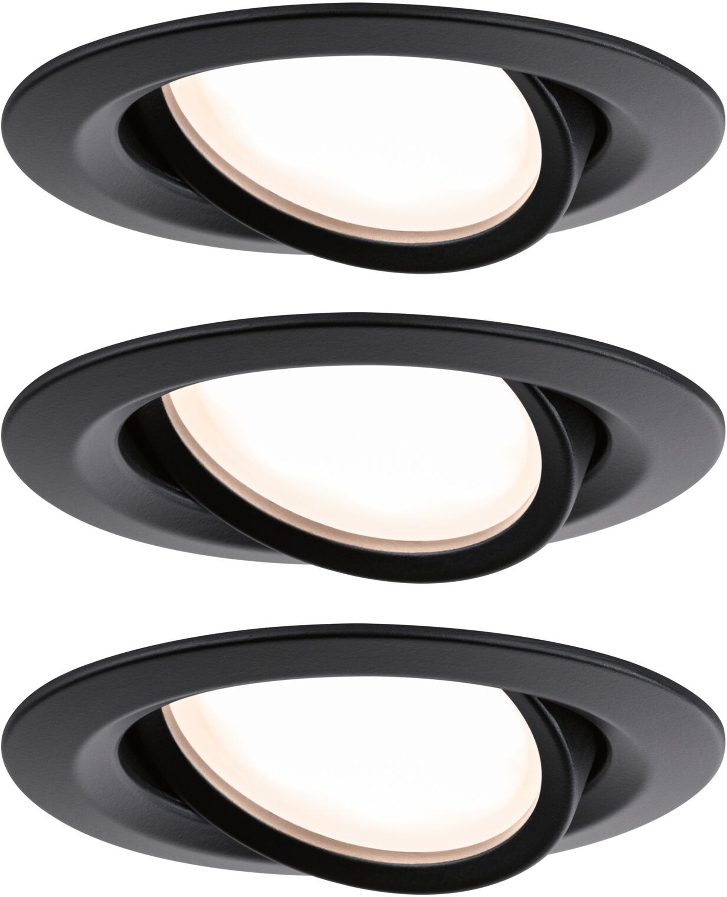 Paulmann Nova Eingebaute Lampe 3x6 W schwarz 93080