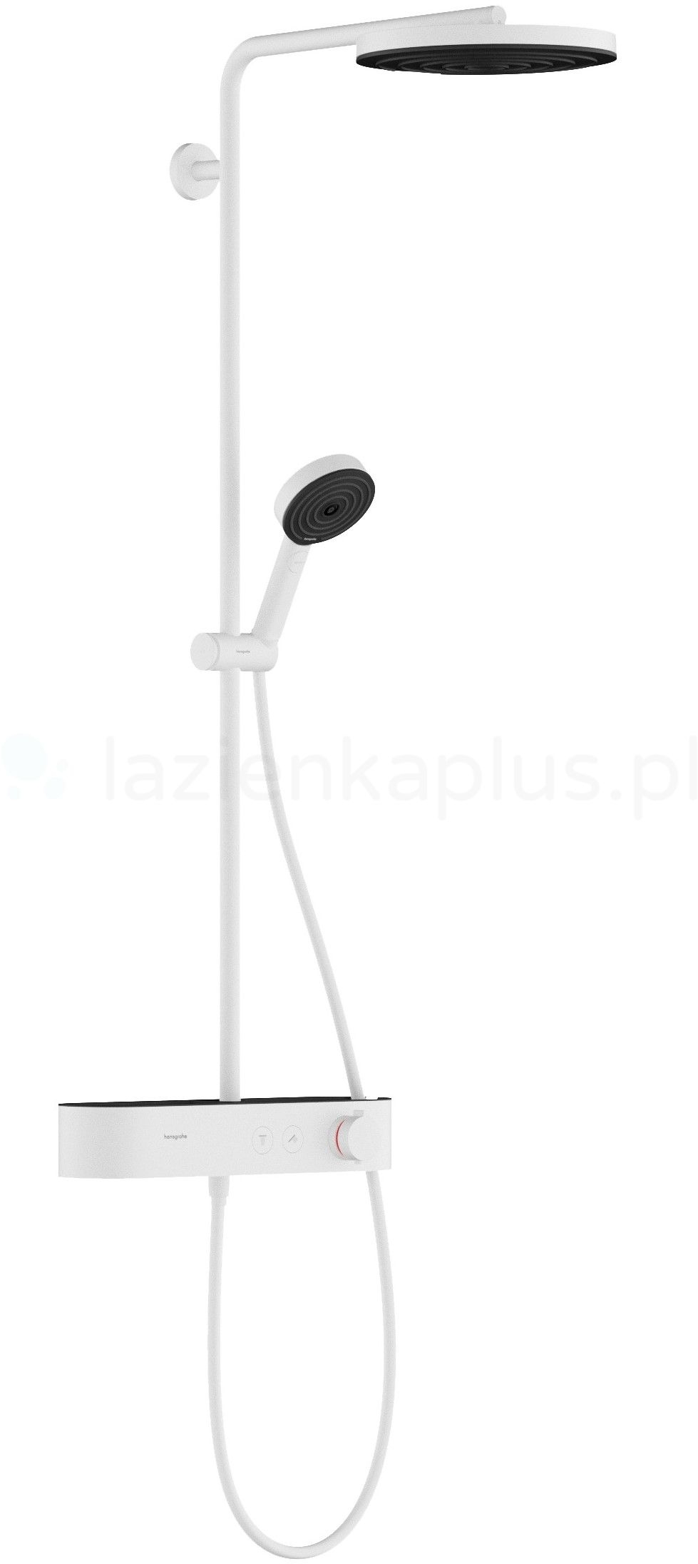 Hansgrohe Pulsify S Duschset Wandmontage mit Thermostat weiß 24221700