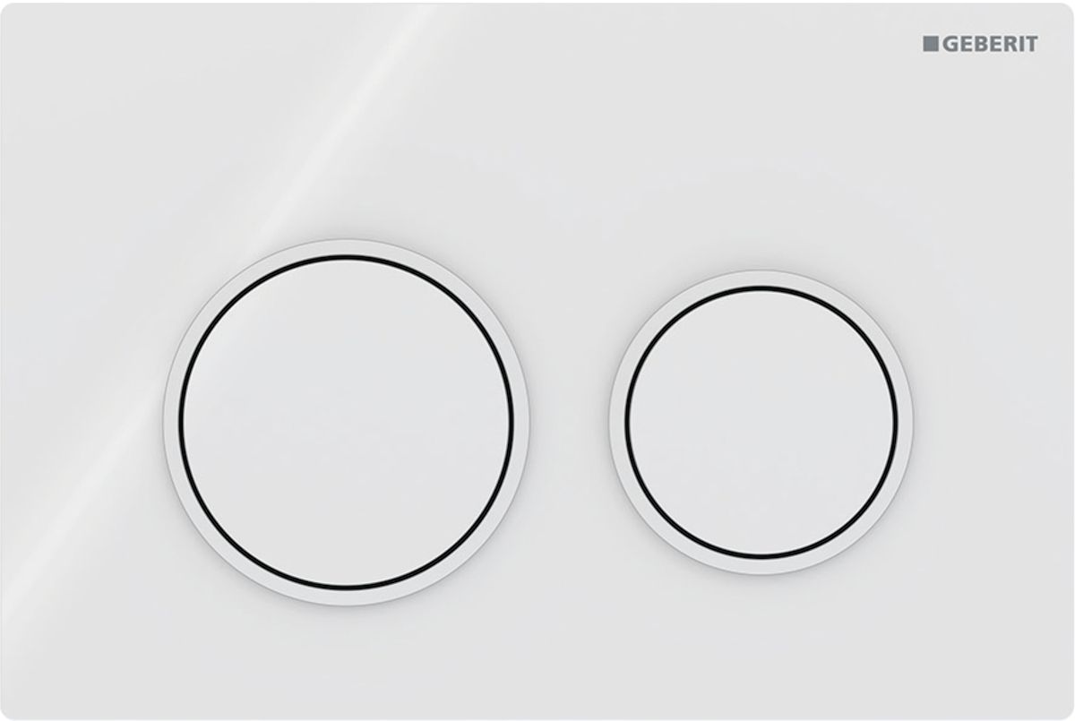 Geberit Omega20 Betätigungsplatte für Toilette weiß 115.085.11.1