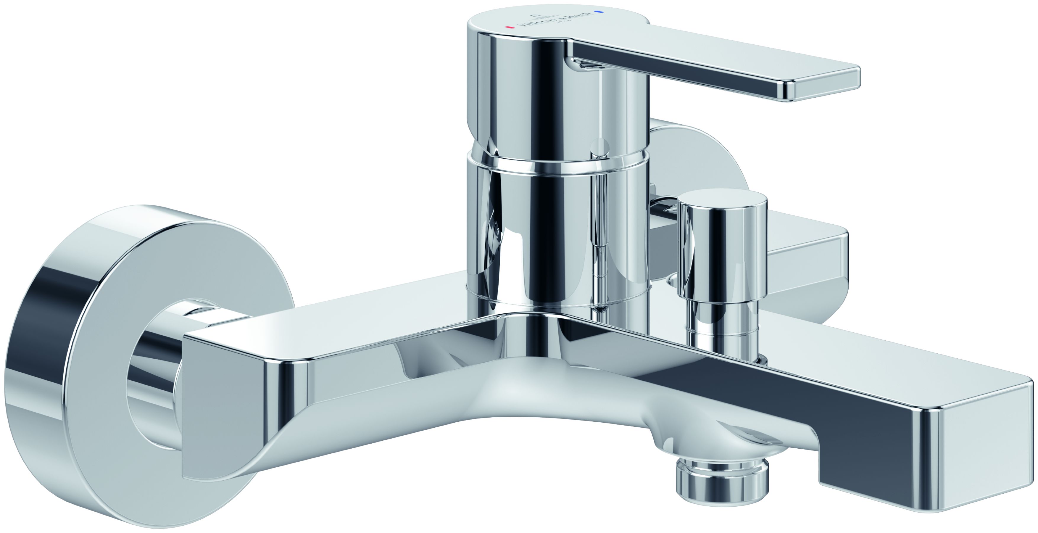 Villeroy & Boch Architectura Badewannen- und Duscharmatur Wandmontage chrom TVT10300200061