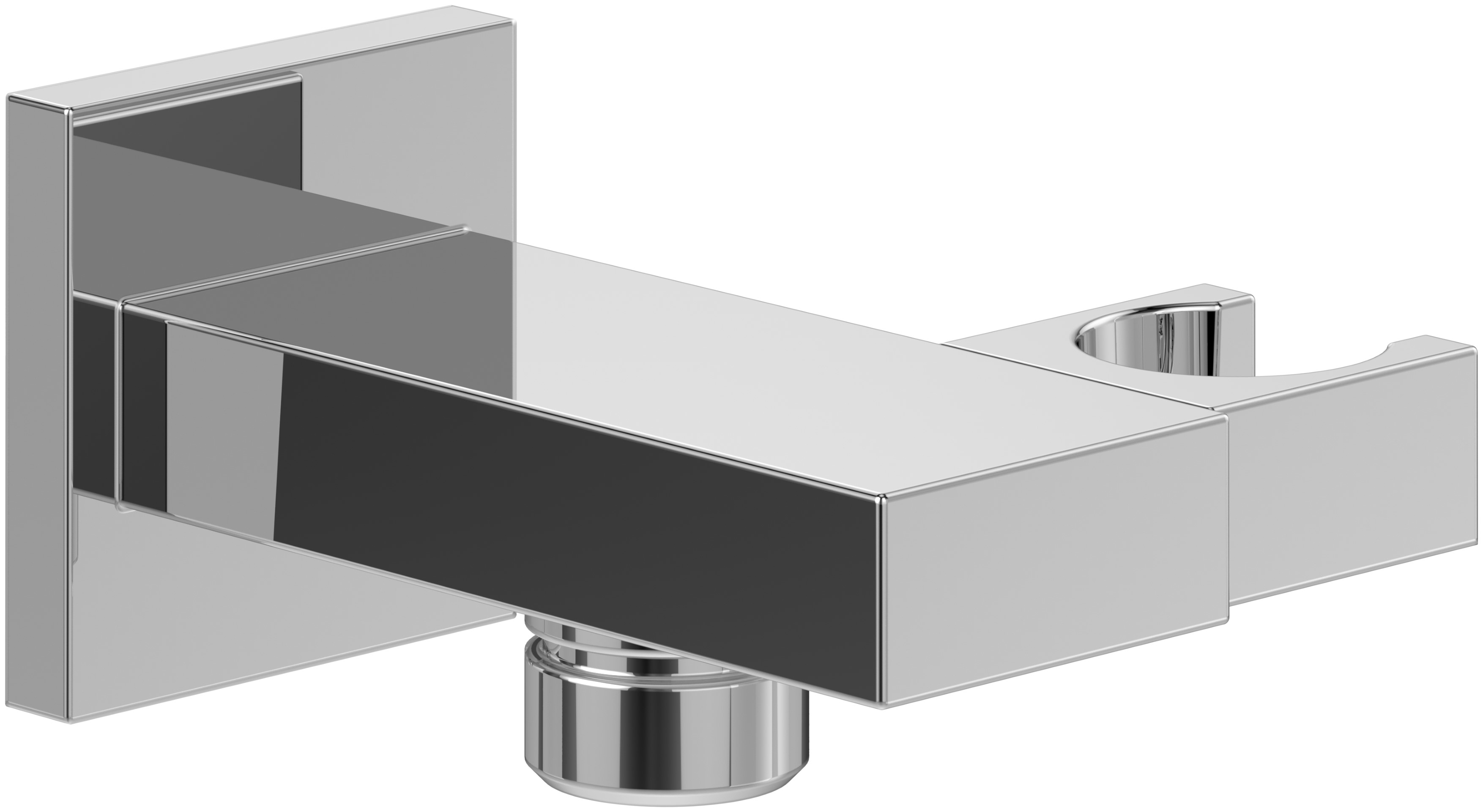 Villeroy & Boch Universal Showers Winkelanschluss mit Griff chrom TVC00046300061