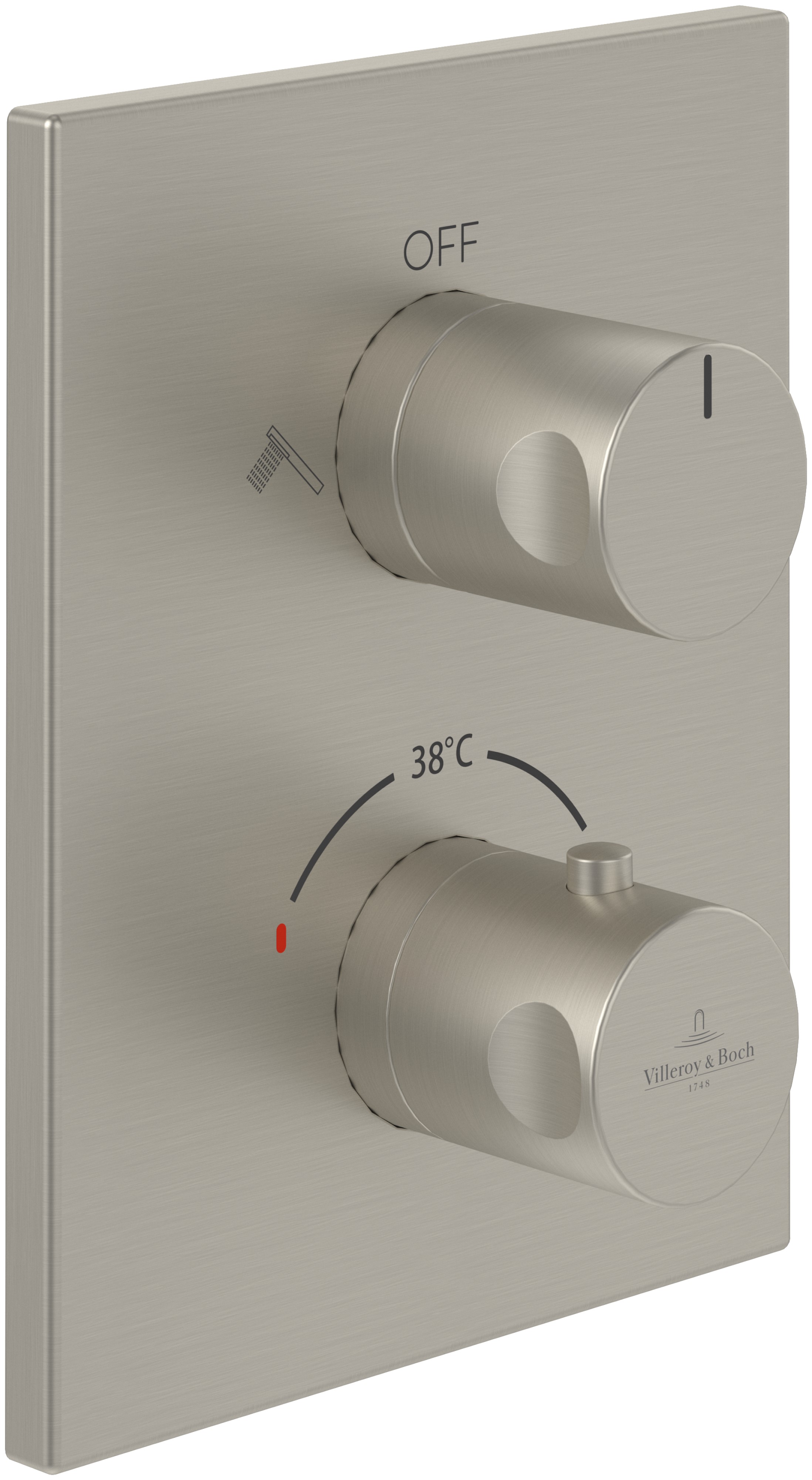 Villeroy & Boch Universal Taps & Fittings Badewannen- und Duscharmatur Unterputz mit Thermostat || TVD00065300064