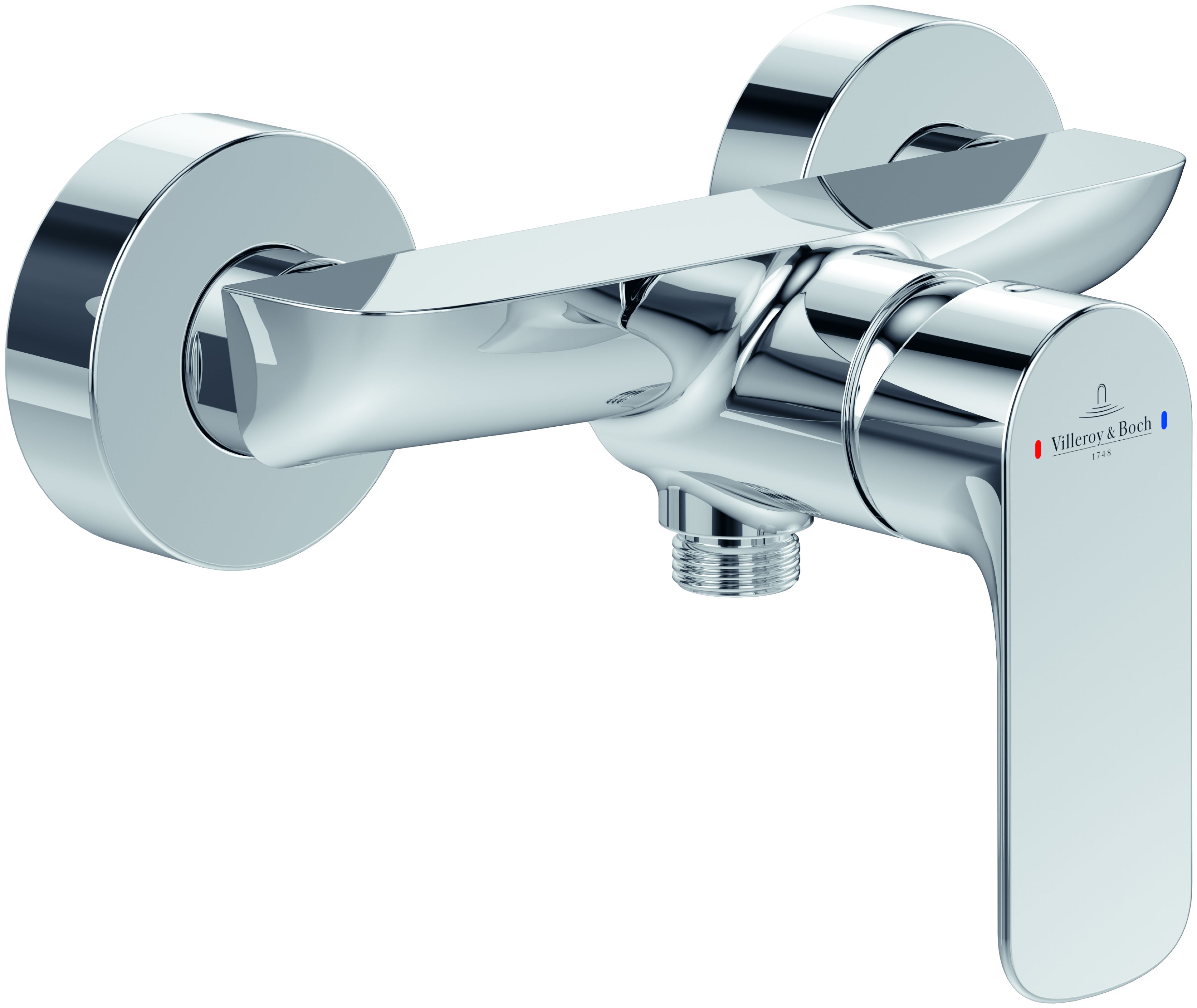 Villeroy & Boch O.Novo Duscharmatur Wandmontage chrom TVS10400100061