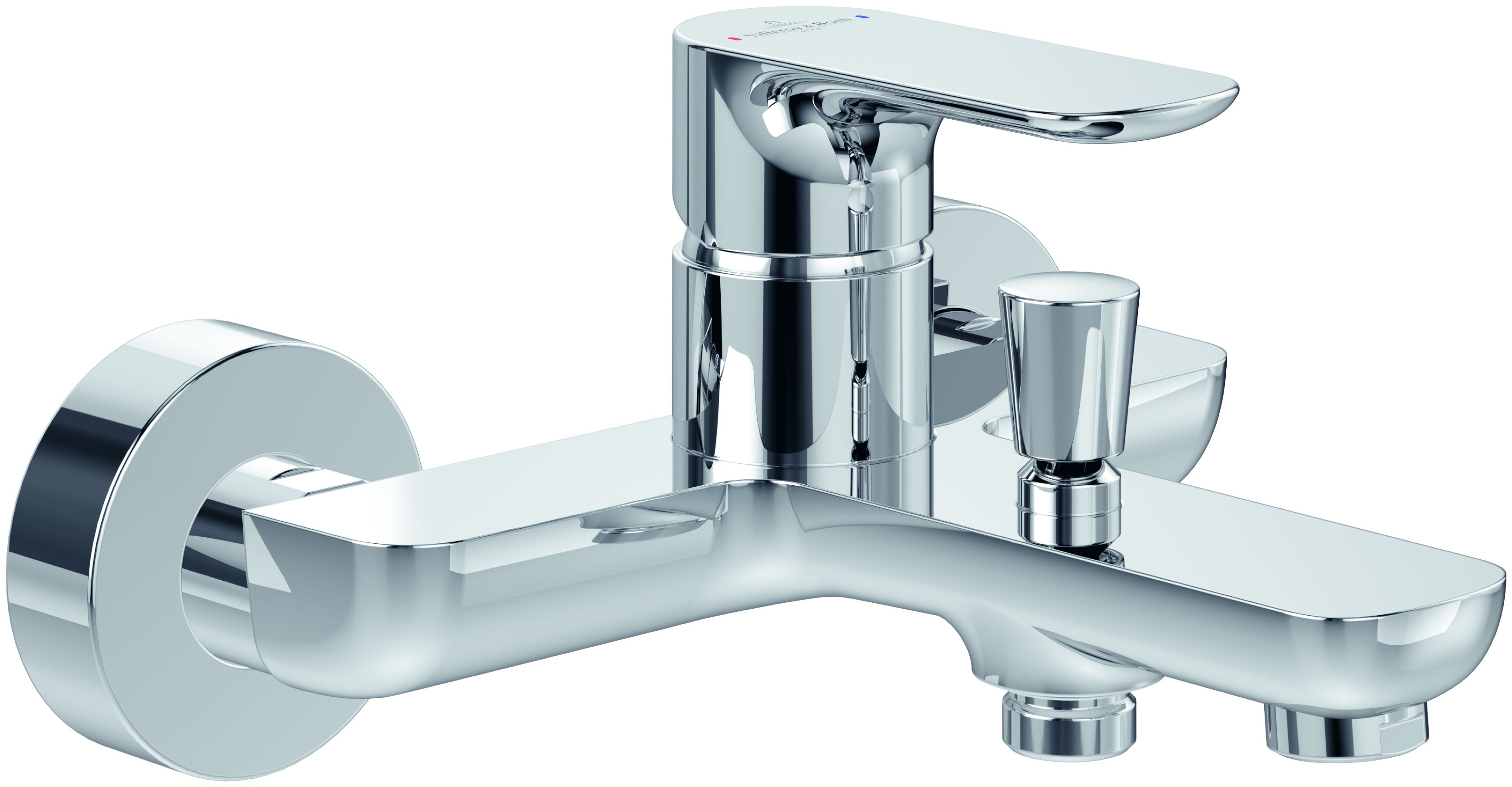 Villeroy & Boch O.Novo Badewannen- und Duscharmatur Wandmontage chrom TVT10400100061