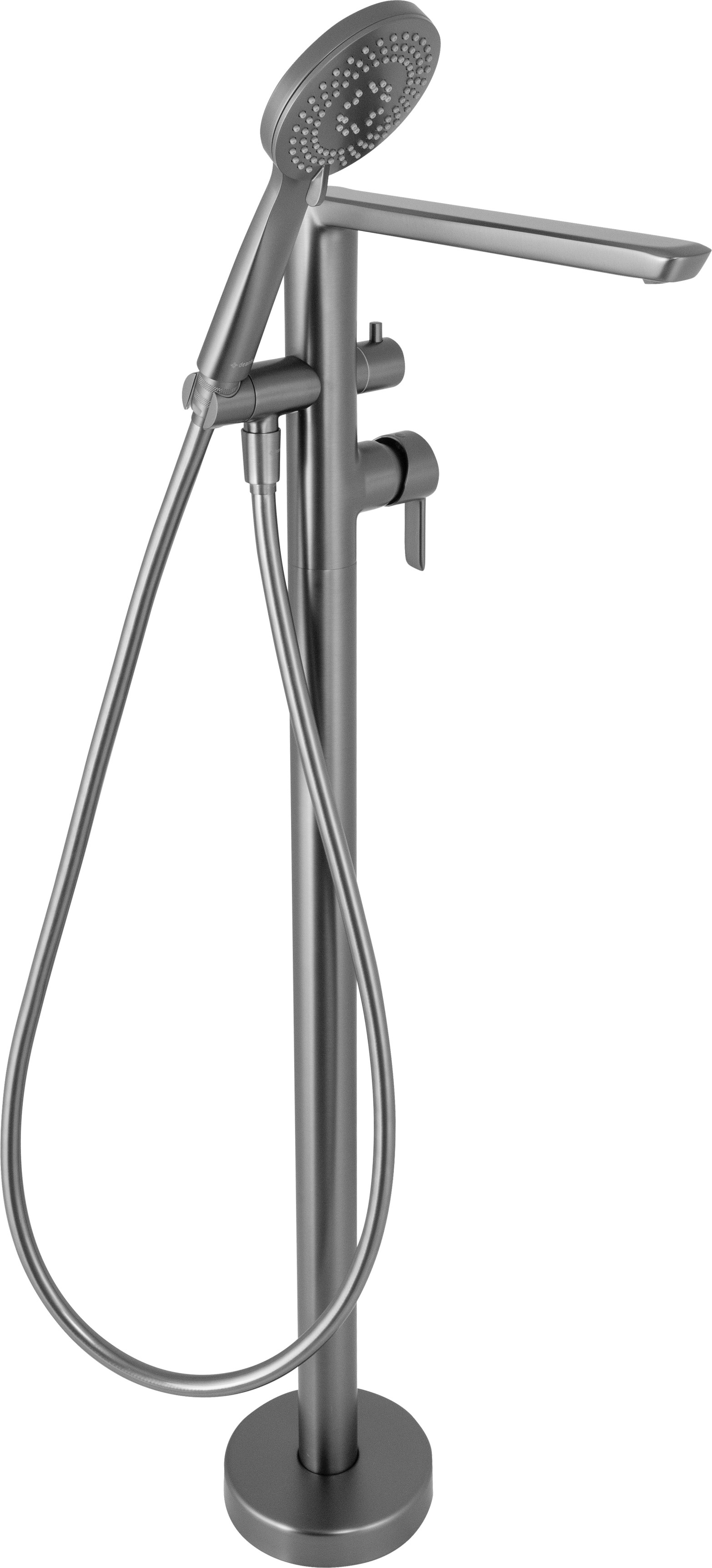 Deante Arnika Badewannen- und Duscharmatur freistehend graphit BQA_D17M