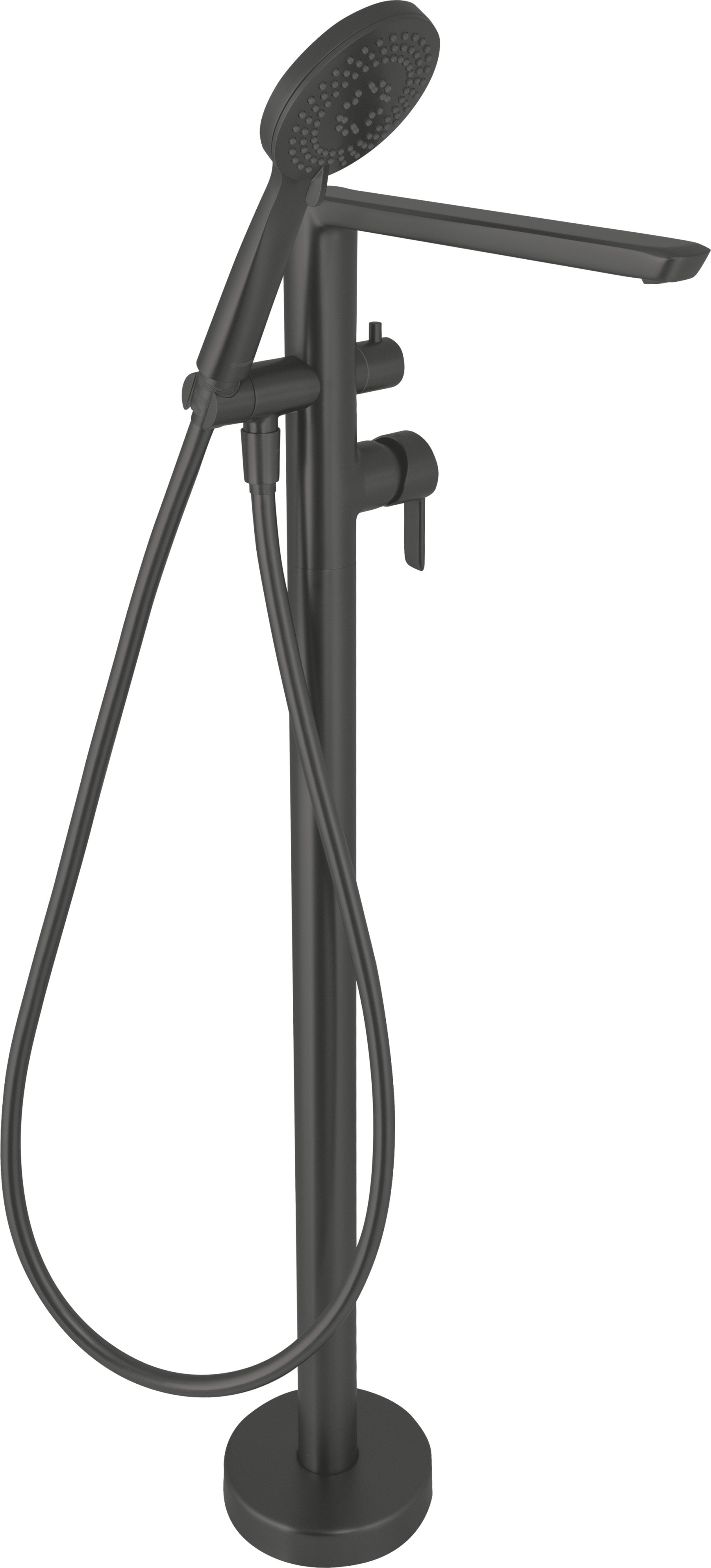 Deante Arnika Badewannen- und Duscharmatur freistehend schwarz BQA_N17M