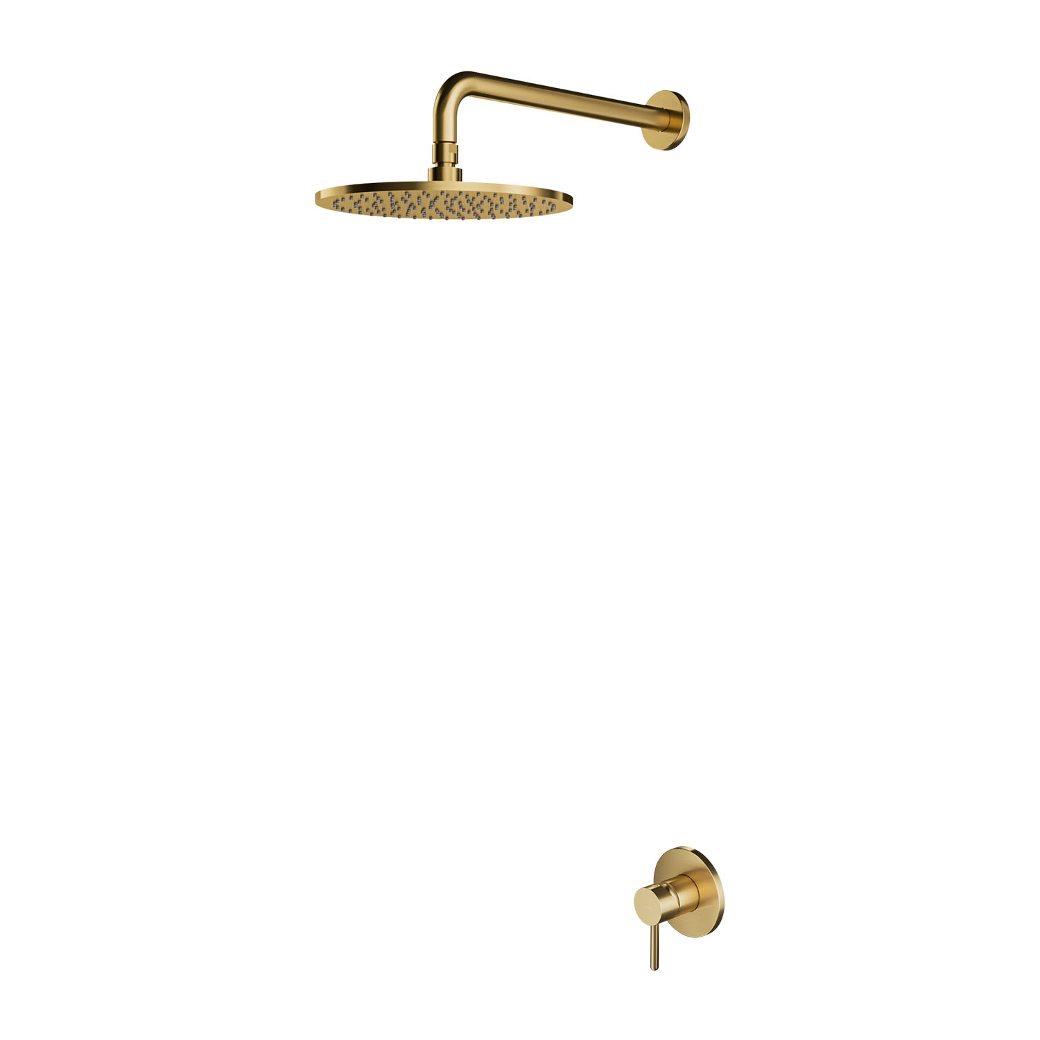 Omnires Y Duschset Unterputz mit Regenbrause gold SYSY36GLB