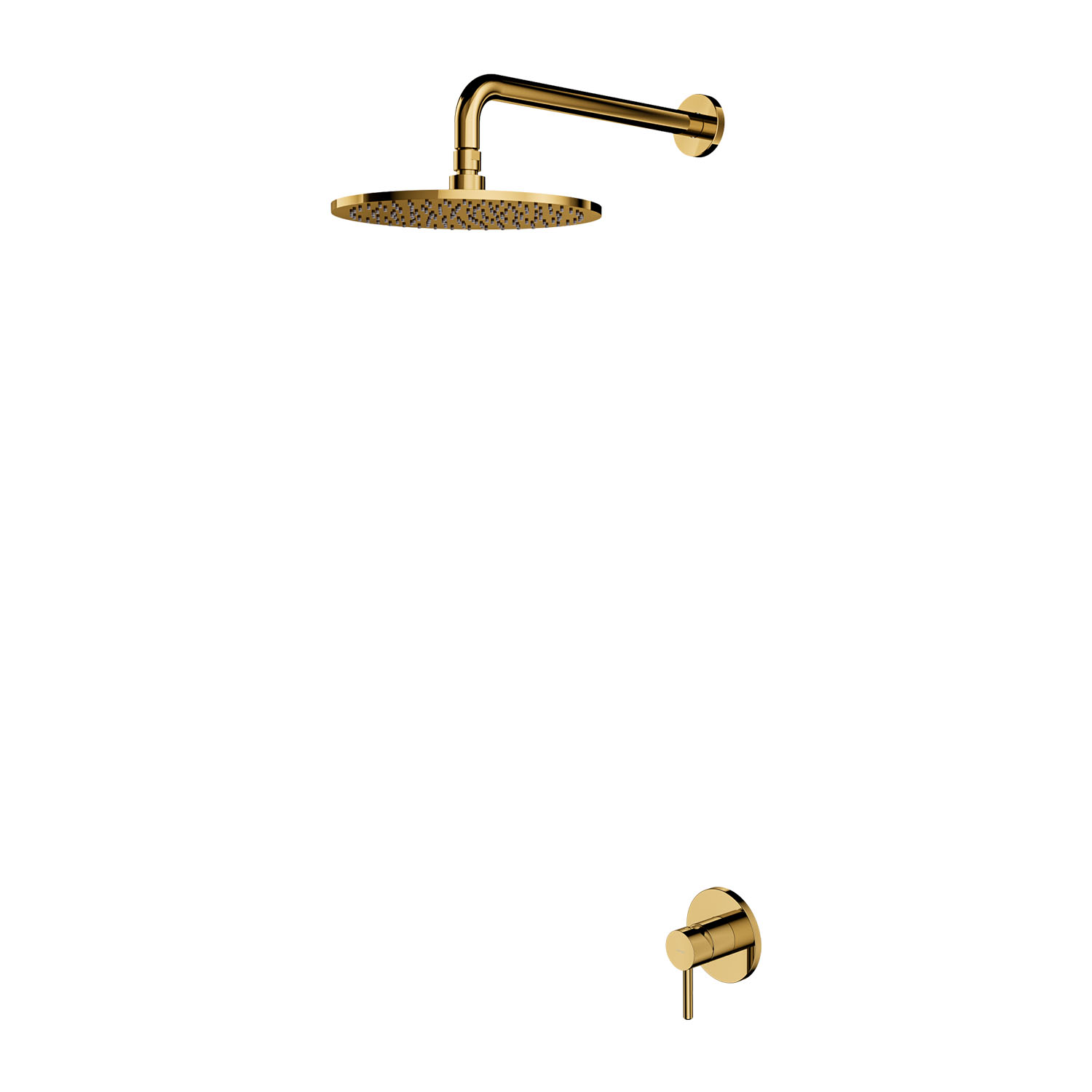 Omnires Y Duschset Unterputz mit Regenbrause gold SYSY36GL