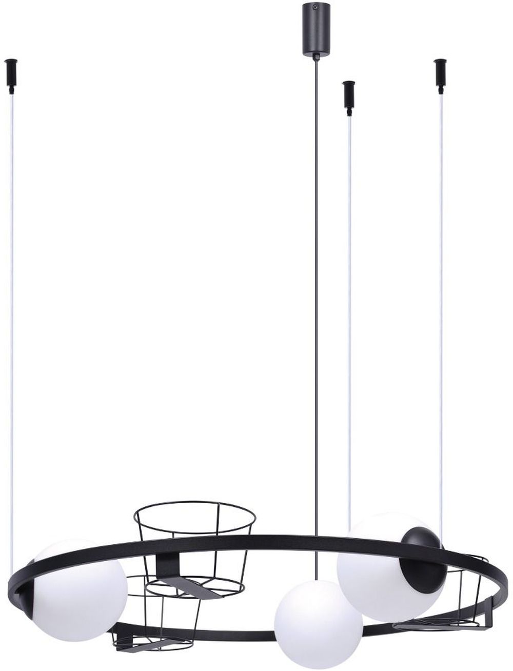 Zuma Line Plant Pendelleuchte 3x40 W schwarz 5005