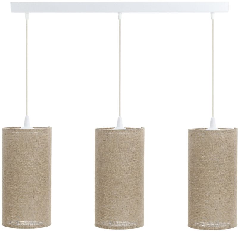 BPS Koncept Boho Ellegant Slim Pendelleuchte 3x60 W beige 0T0-L3-003