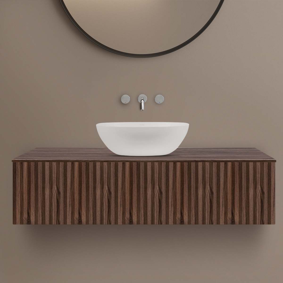 Ksuro 02 Naphtha-Arbeitsplatte 120.3x46.9 cm nussig 53005060