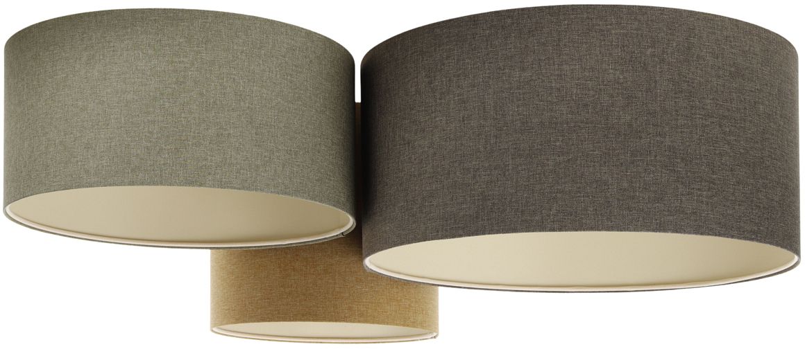 BPS Koncept Boho Ellegant Deckenlampe 3x30 W grün-braun 080-072