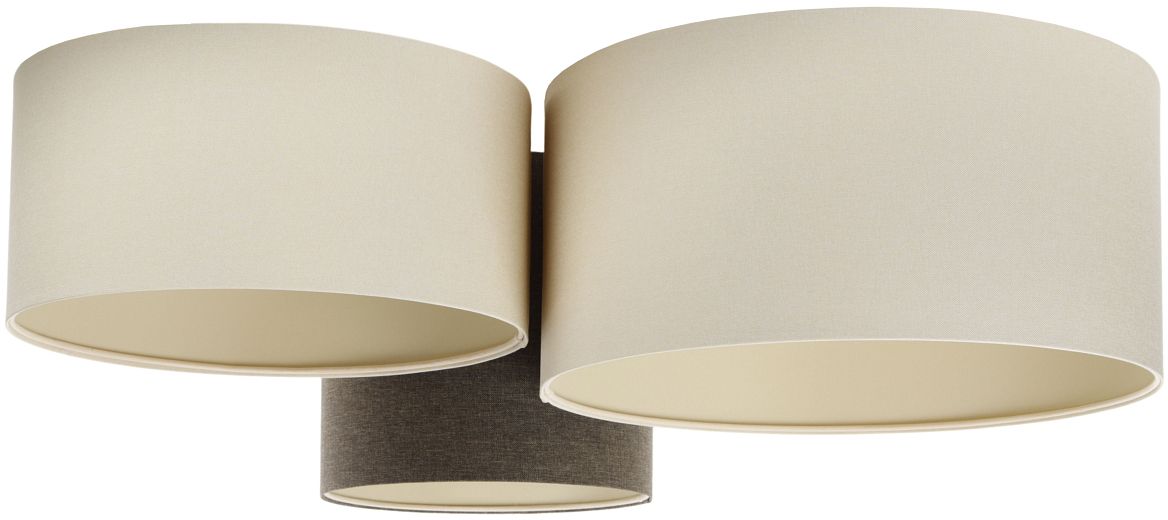 BPS Koncept Boho Ellegant Deckenlampe 3x60 W braun-beige 080-078