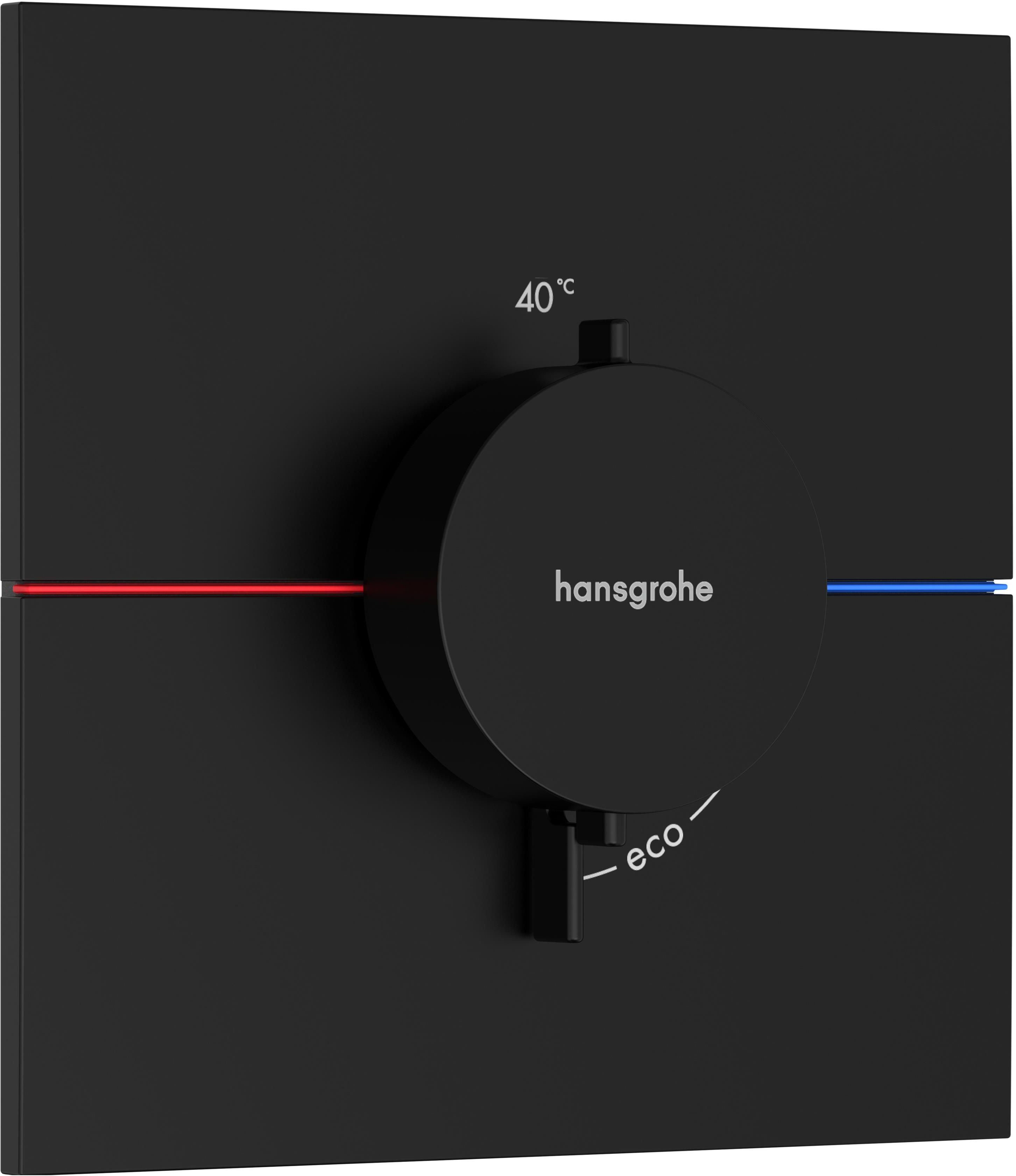 Hansgrohe ShowerSelect Comfort E Duschbatterie Unterputz mit Thermostat schwarz 15574670