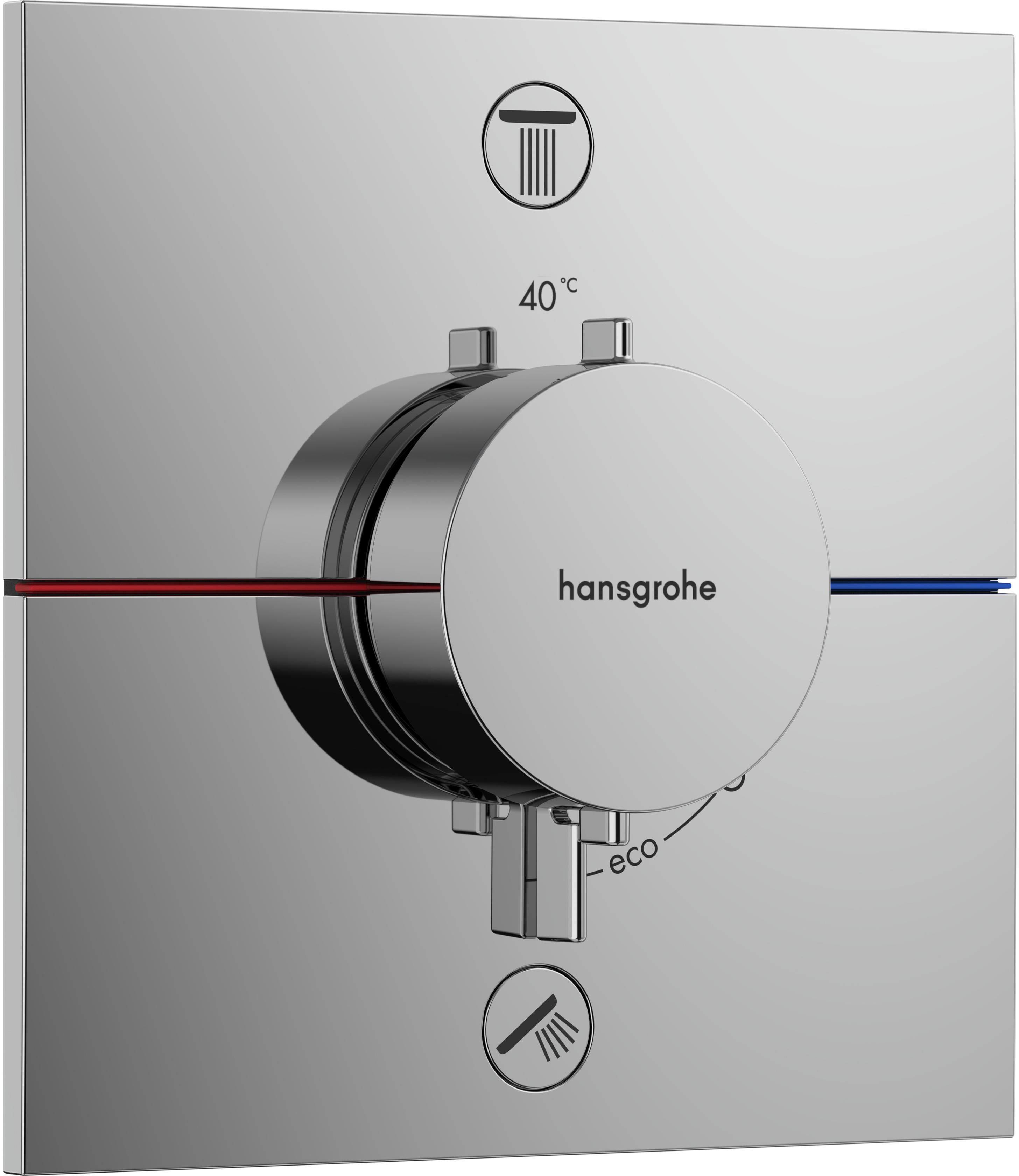Hansgrohe ShowerSelect Comfort E Badewannen- und Duscharmatur Unterputz mit Thermostat chrom 15572000