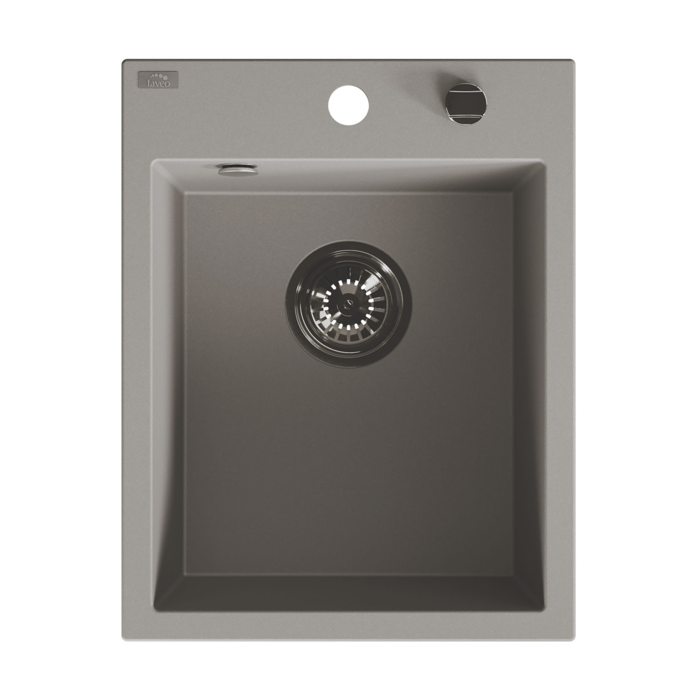 Laveo Monchichi Granitspüle 50x39 cm grau/graphit/onyx SBO510Y