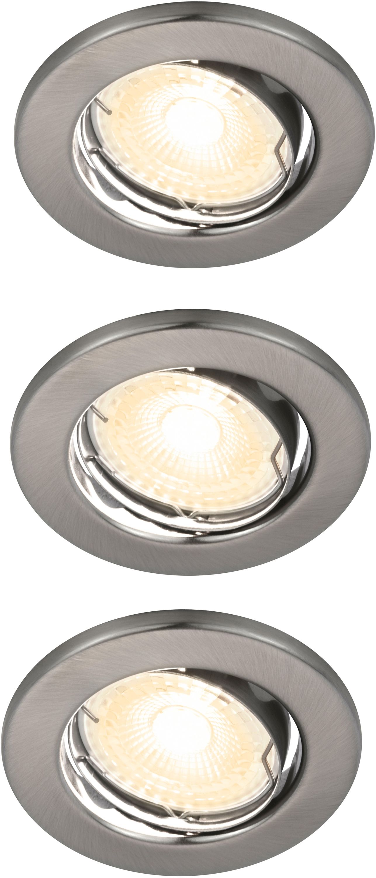 Nordlux Canis Eingebaute Lampe 3x4.7 W nickel 49330155