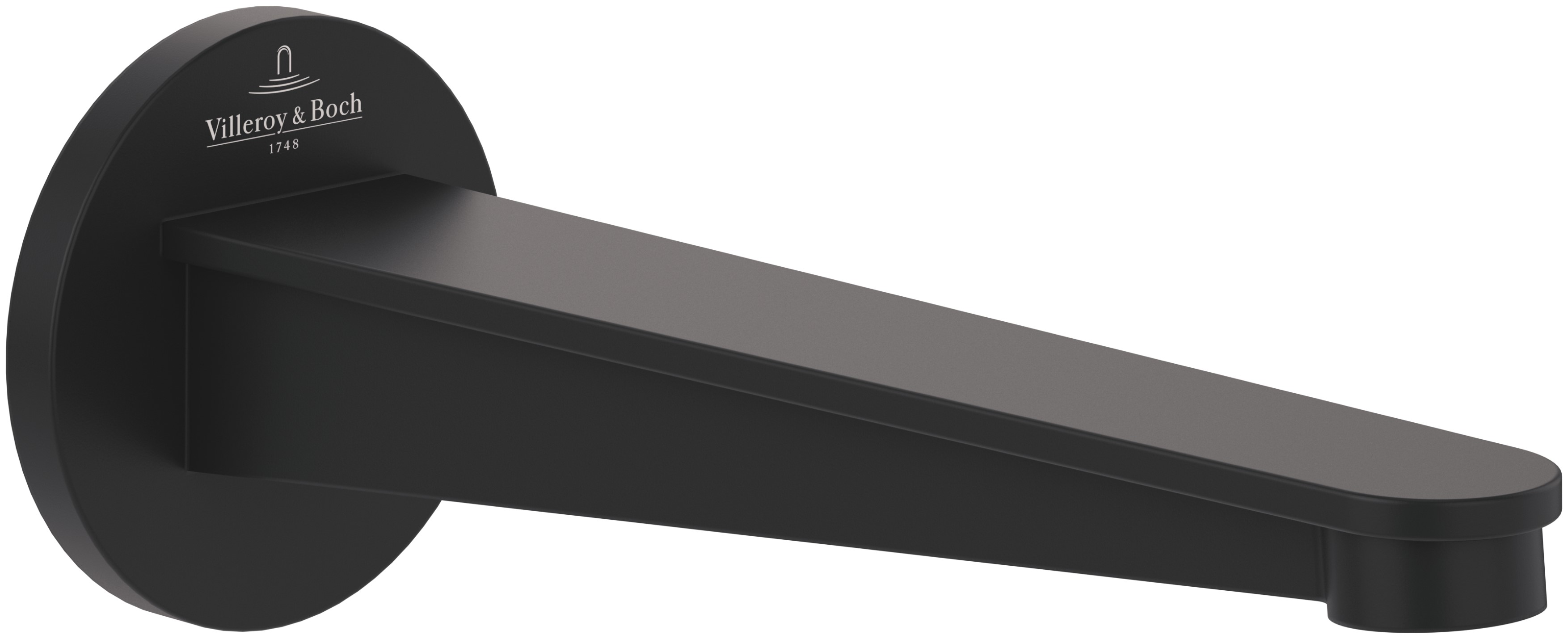 Villeroy & Boch Conum Auslauf für Badewannenarmatur schwarz TVT127003000K5