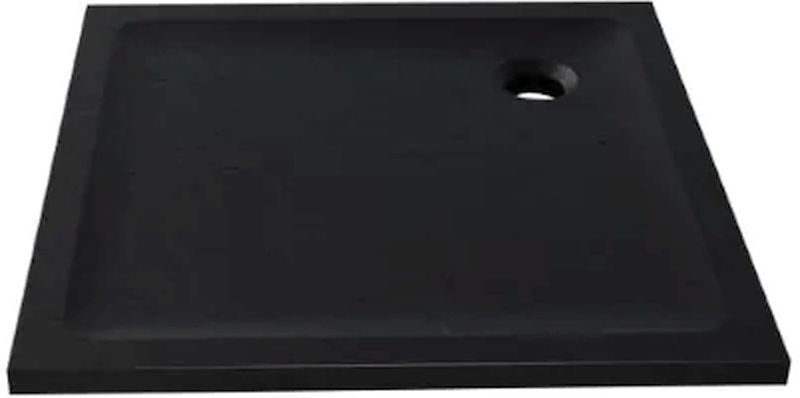 New Trendy Mild Stone Quadratische Duschwanne 90x90 cm schwarz B-0584
