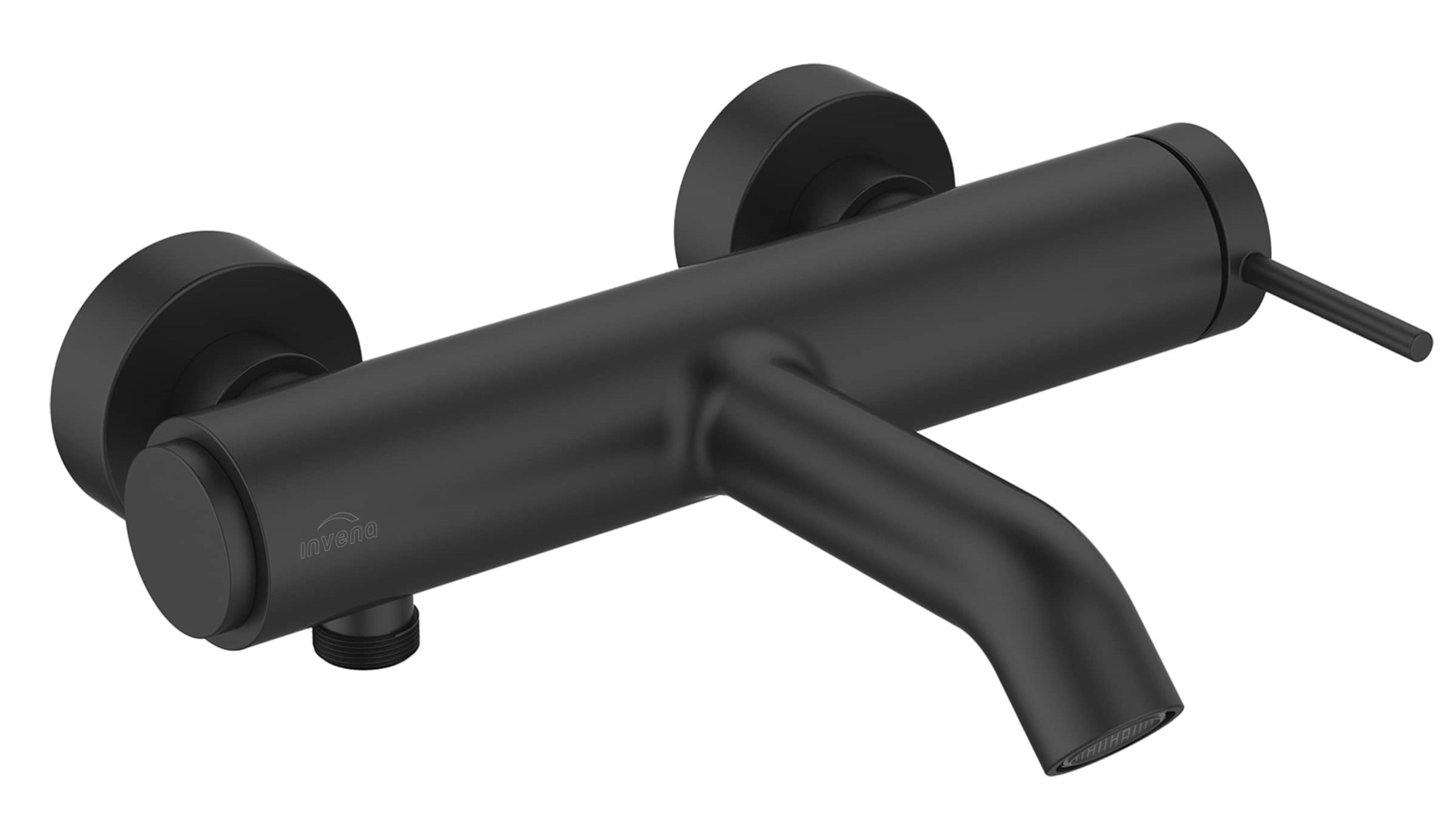 Invena Kalitea badewannen- und duscharmatur Wand schwarz BW-72-004
