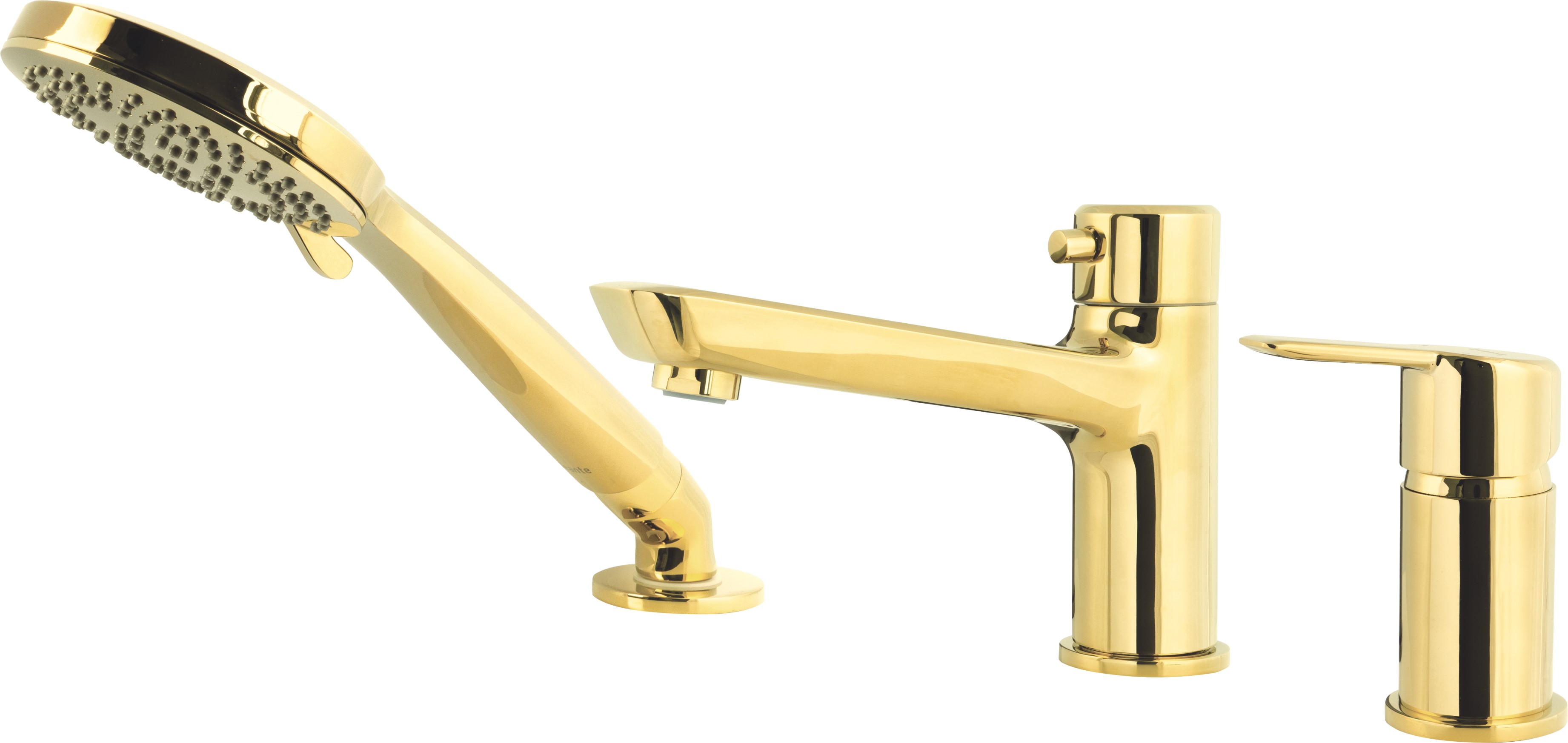 Deante Arnika Badewannen- und Duscharmatur awannenmontiert gold BQA_Z13M