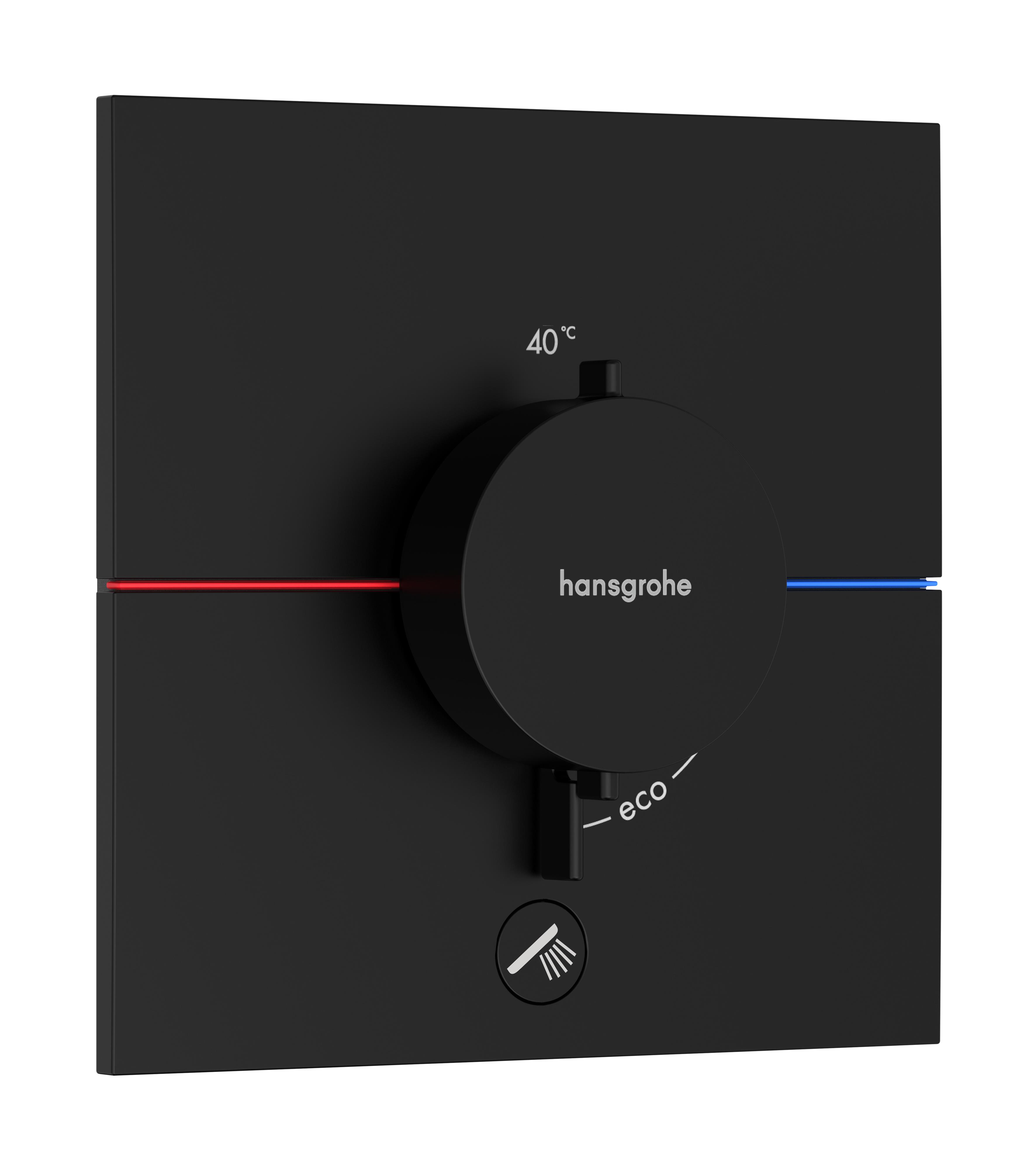 Hansgrohe ShowerSelect Comfort E Duschbatterie Unterputz mit Thermostat schwarz 15575670