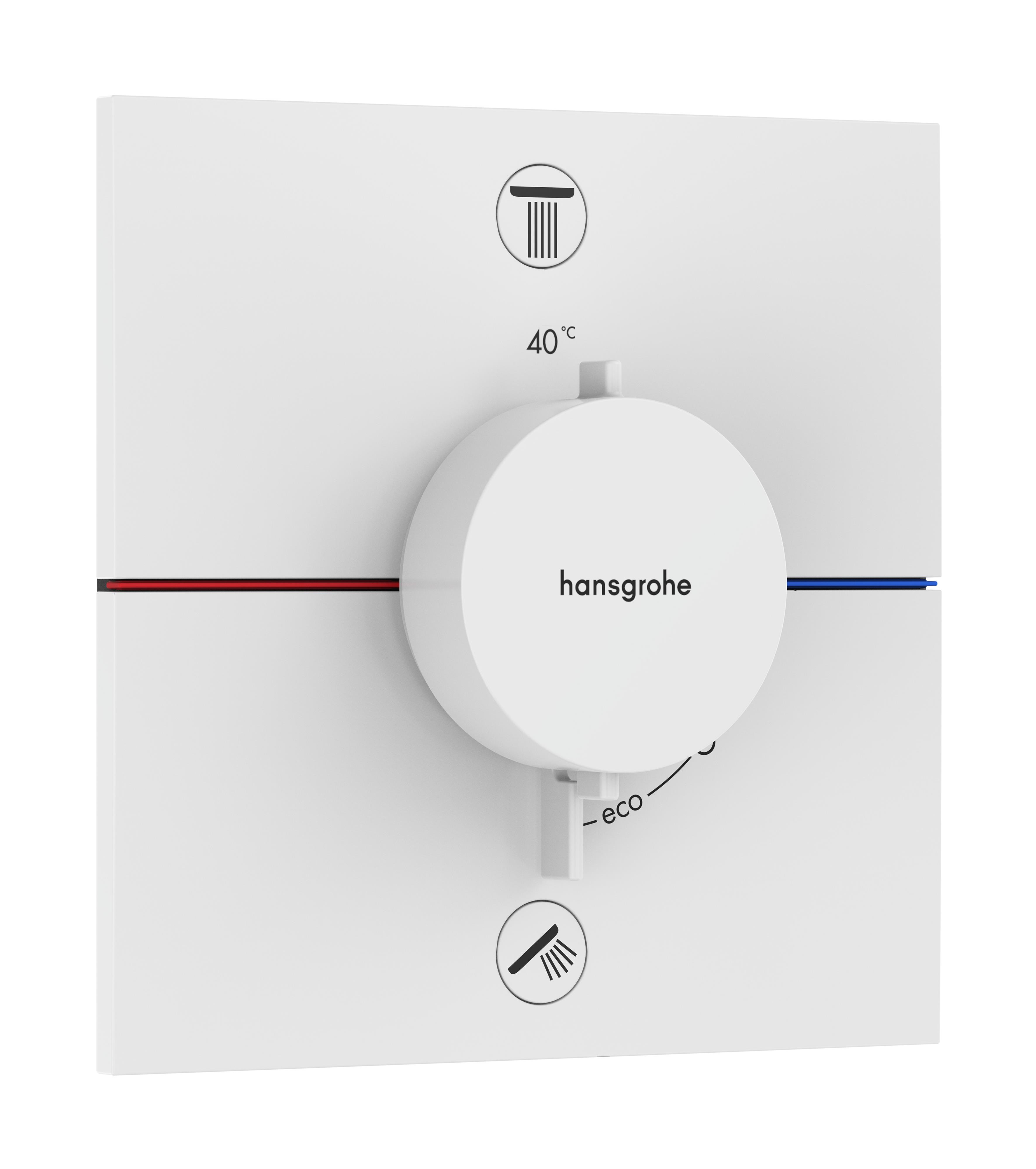 Hansgrohe ShowerSelect Comfort E Badewannen- und Duscharmatur Unterputz mit Thermostat weiß 15578700