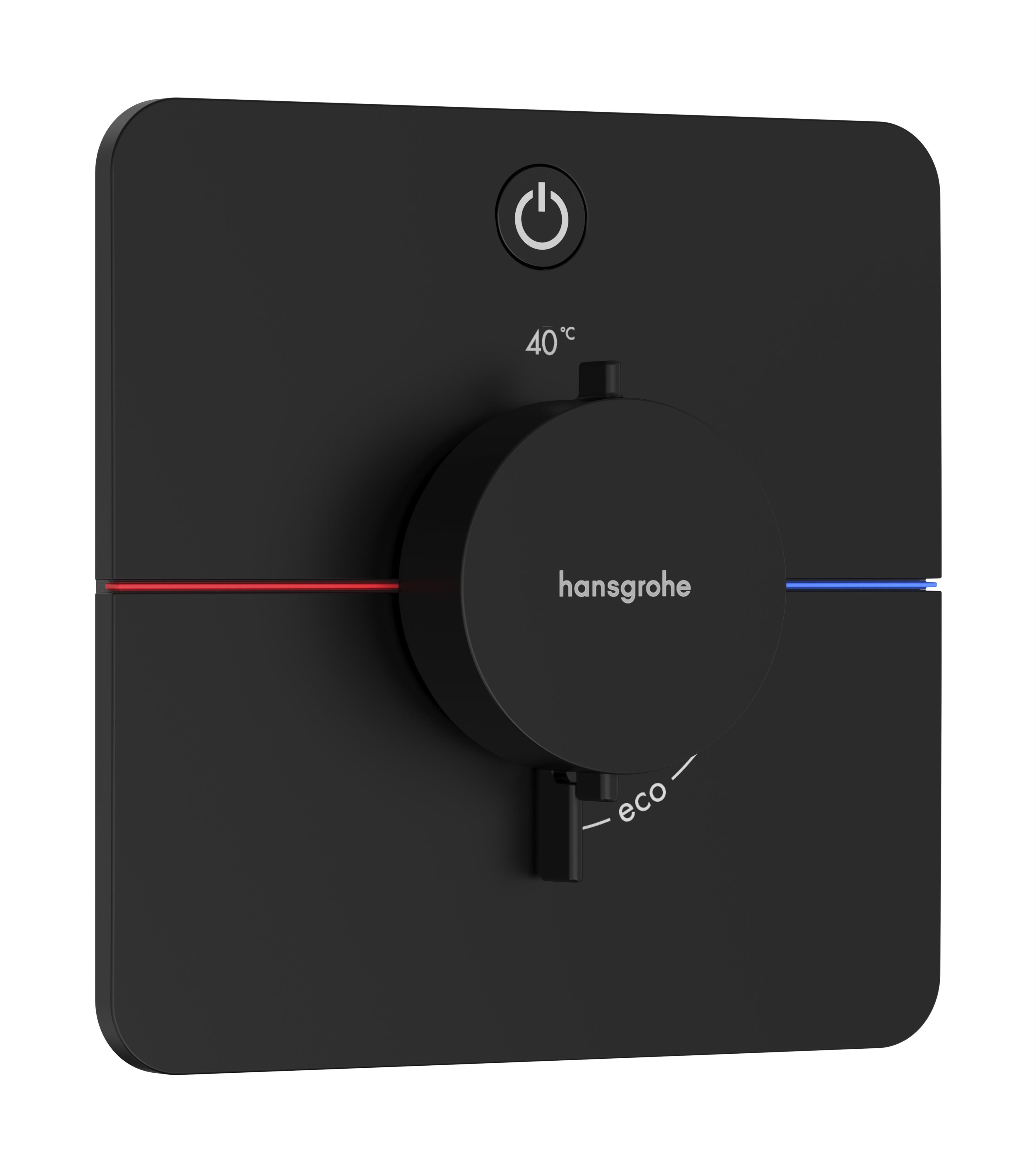 Hansgrohe ShowerSelect Comfort Q Duschbatterie Unterputz mit Thermostat schwarz 15581670