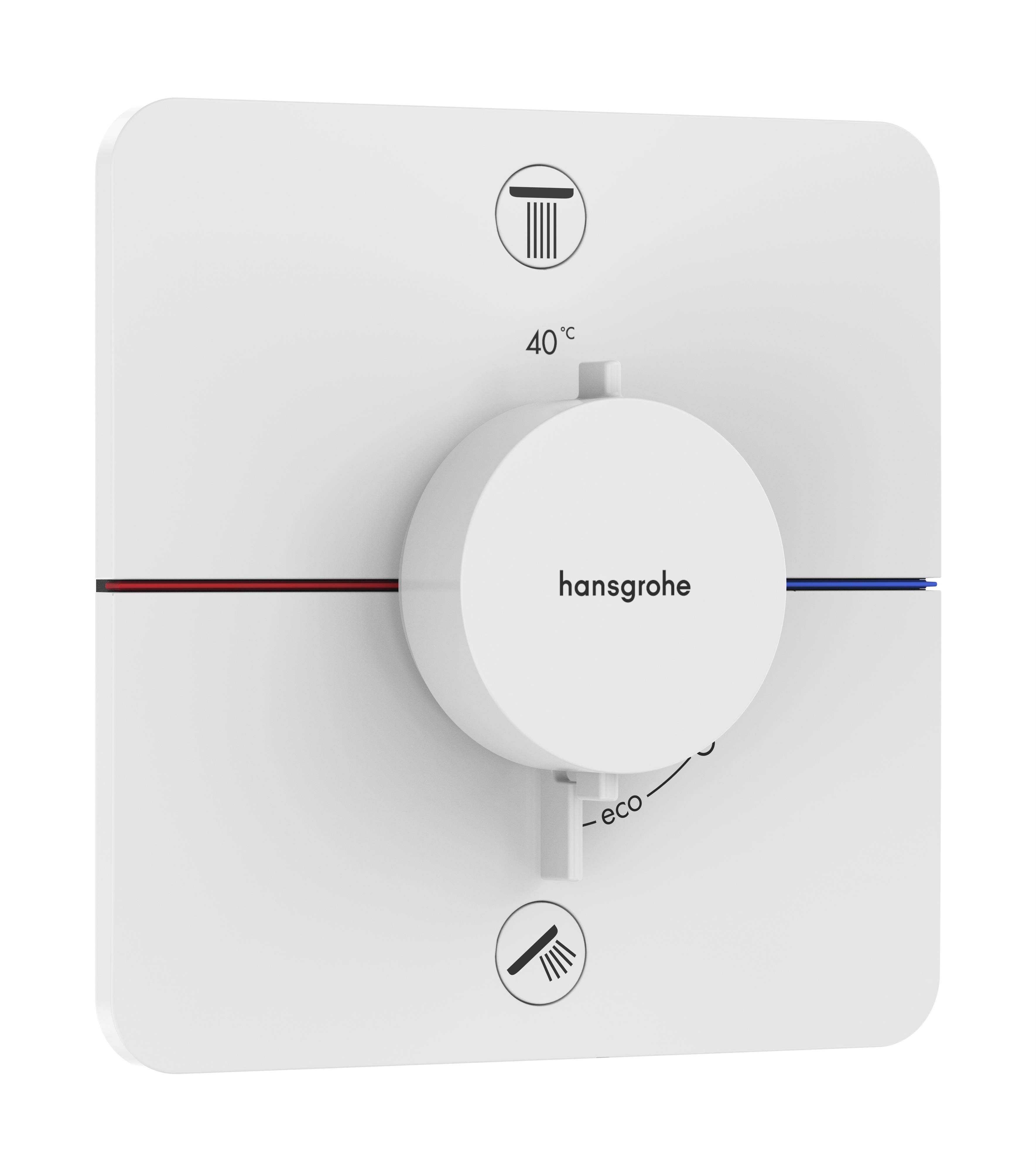 Hansgrohe ShowerSelect Comfort Q Badewannen- und Duscharmatur Unterputz mit Thermostat weiß 15583700