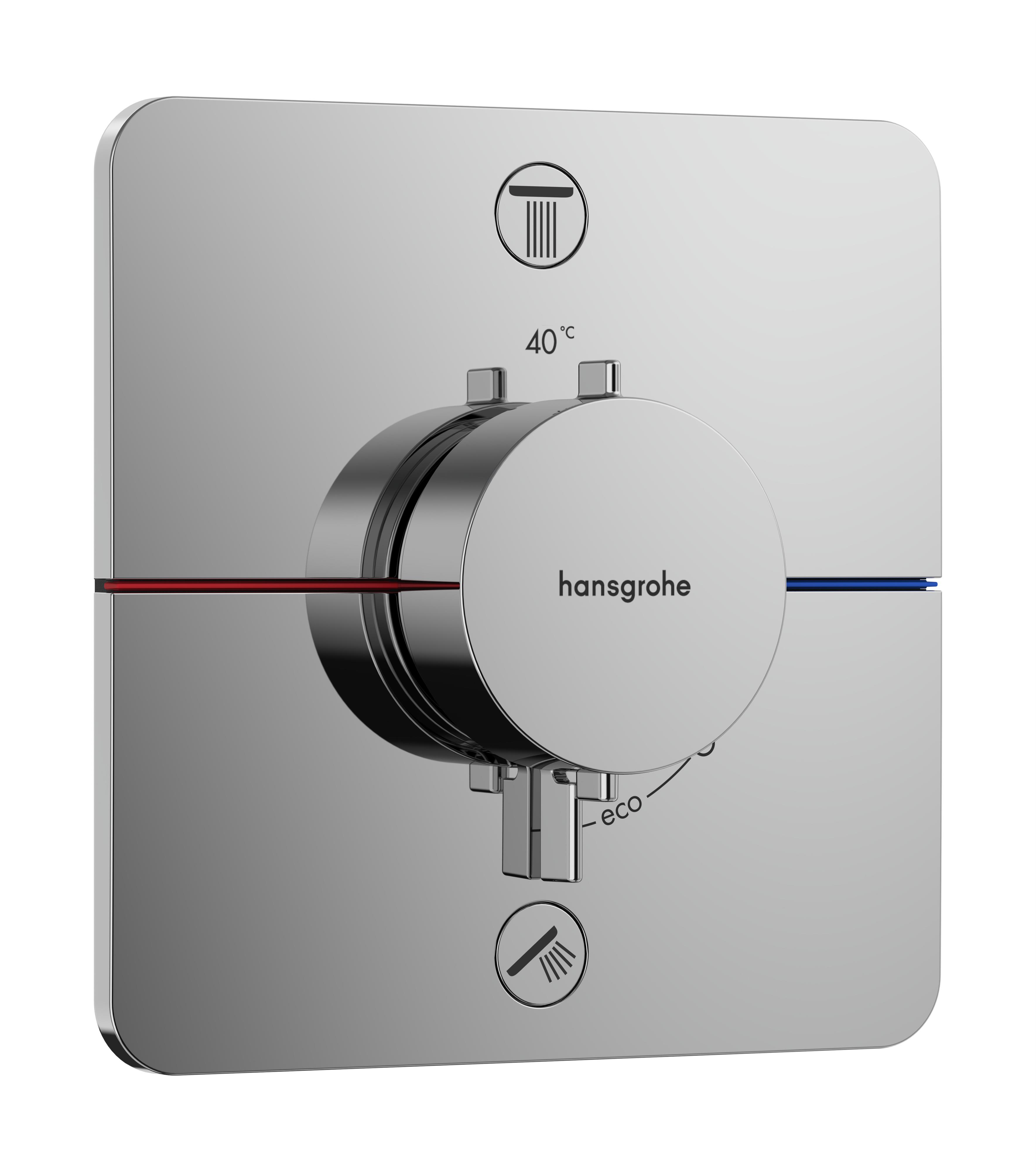 Hansgrohe ShowerSelect Comfort Q Badewannen- und Duscharmatur Unterputz mit Thermostat chrom 15586000