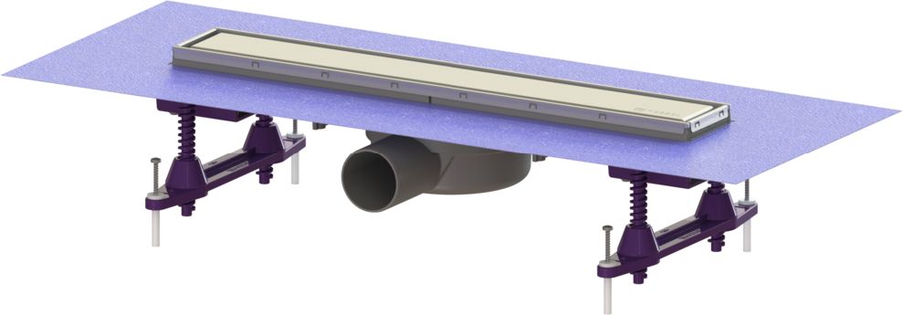 Kessel Linearis Compact Duschrinne 75 cm stahl 45600.63FM