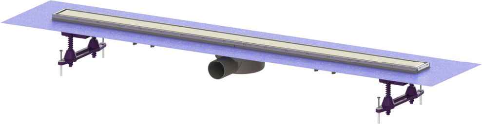 Kessel Linearis Compact Duschrinne 115 cm stahl 45600.67FM