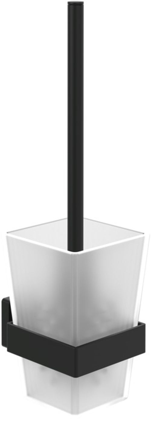 Villeroy & Boch Elements Toilettenbürstengarnitur zum Schrauben glas-schwarz TVA152017000K5