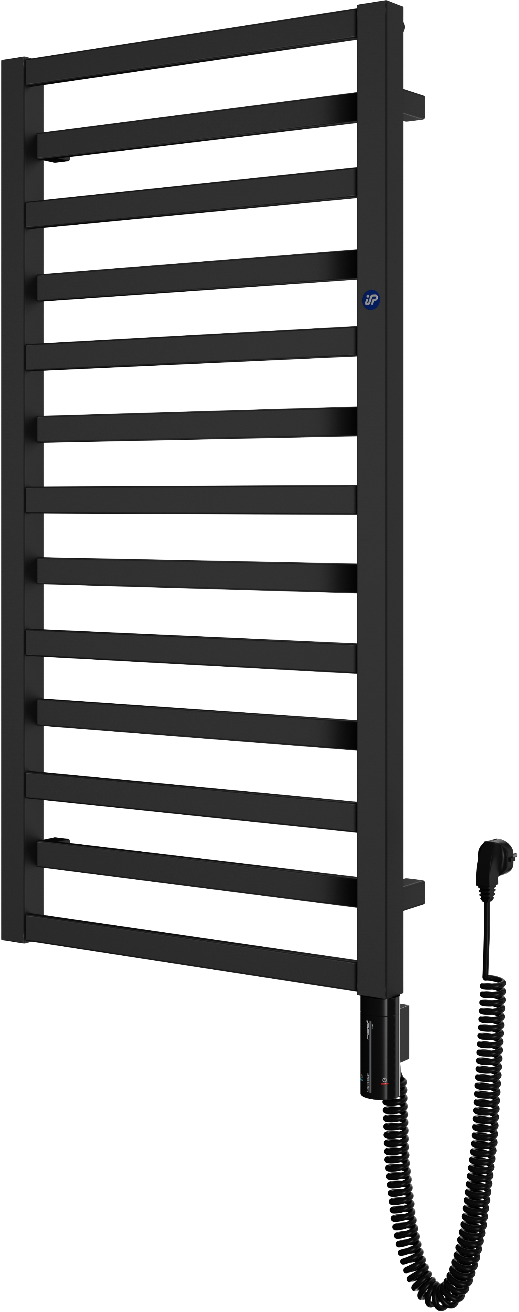 Instal Projekt Poppy Electro Elektrischer Heizkörper 163x40 cm schwarz PPYE-40/160C31+GH-06C2