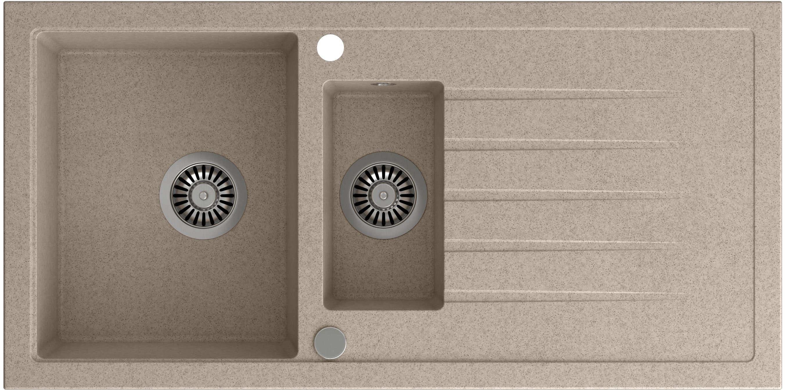 Quadron Bruce GraniteQ-Spüle 100x50 cm beige HCQB9950BEZK