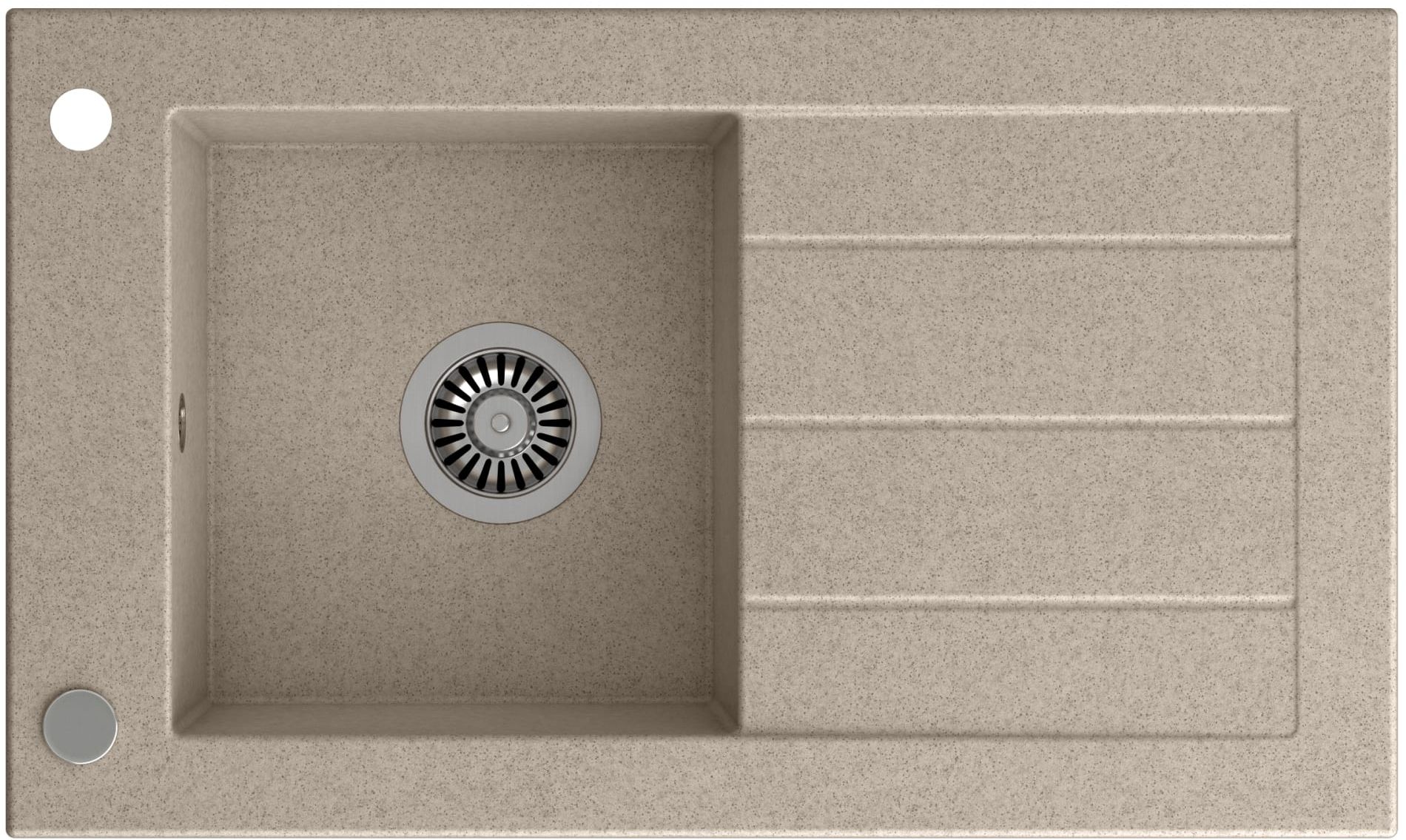 Quadron Will GraniteQ-Spüle 77.2x46 cm beige HCQW7846BEZK