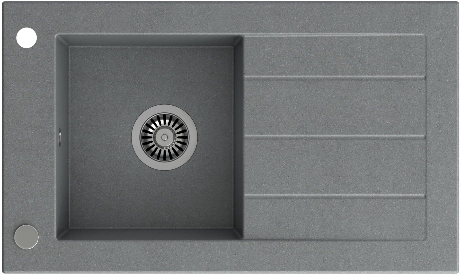 Quadron Will GraniteQ-Spüle 77.2x46 cm grau/graphit/onyx HCQW7846SZK