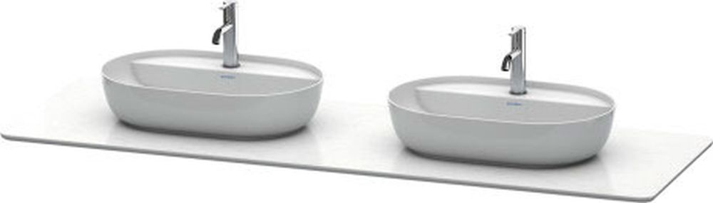 Duravit Luv Naphtha-Arbeitsplatte 178.3x59.2 cm weiß LU9467B1717