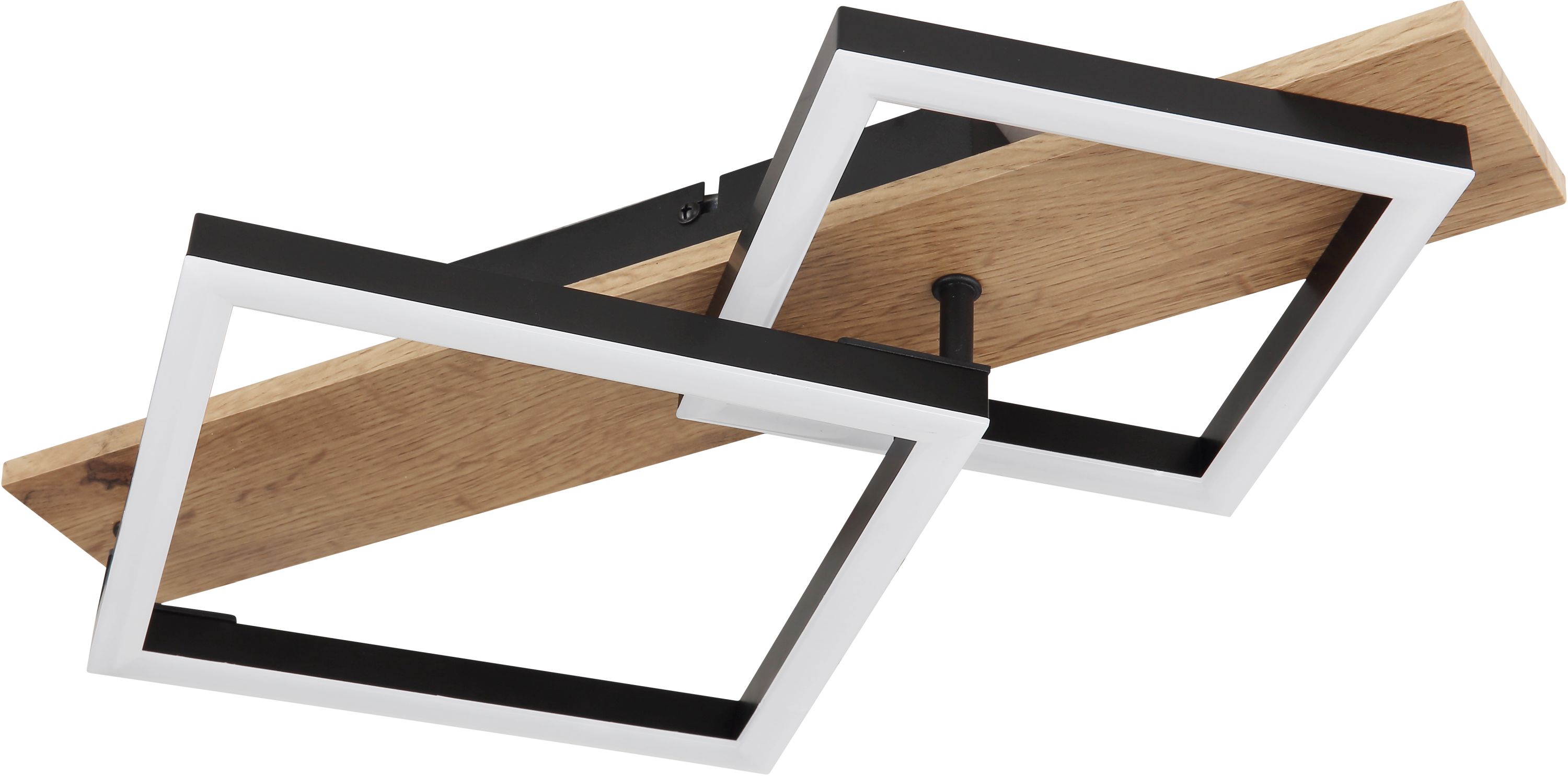 Globo Lighting Beatrix Deckenlampe 2x18 W schwarz-holz 67294D1