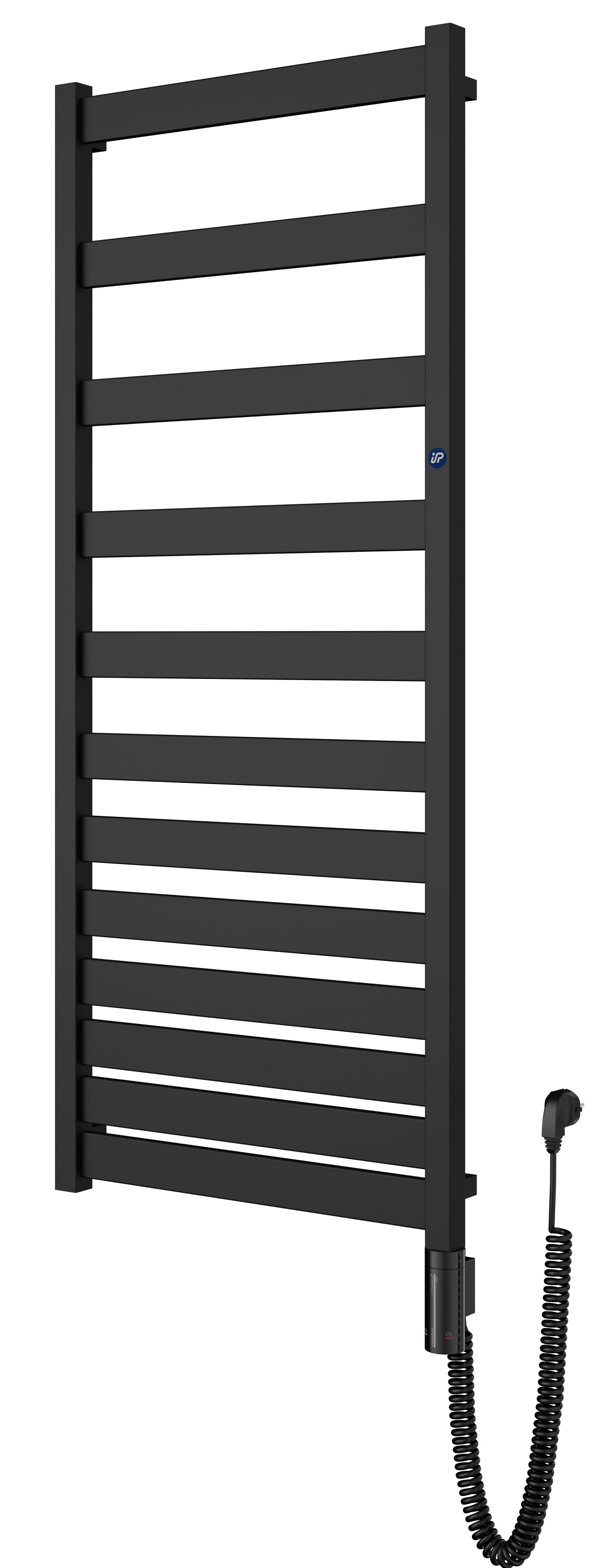 Instal Projekt Belti Electro Elektrischer Heizkörper 120.3x60 cm schwarz BELE-60/120C75+GH-06C2