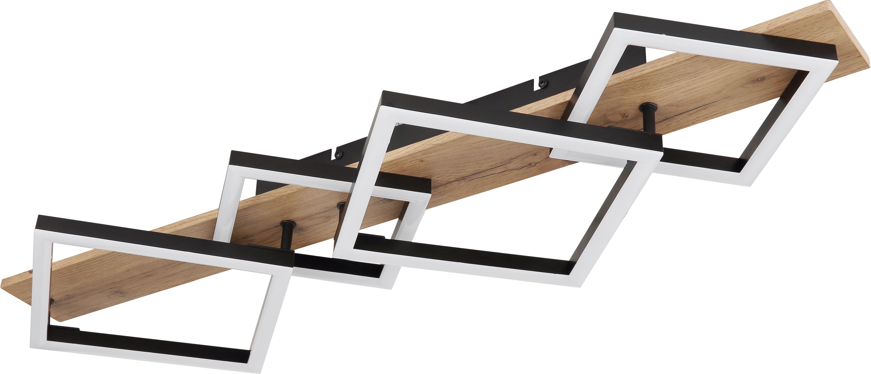 Globo Lighting Beatrix Deckenlampe 4x24 W schwarz-holz 67294D3