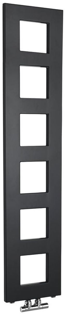 Sapho Block Badezimmerheizkörper dekorativ 133x28 cm schwarz IR181